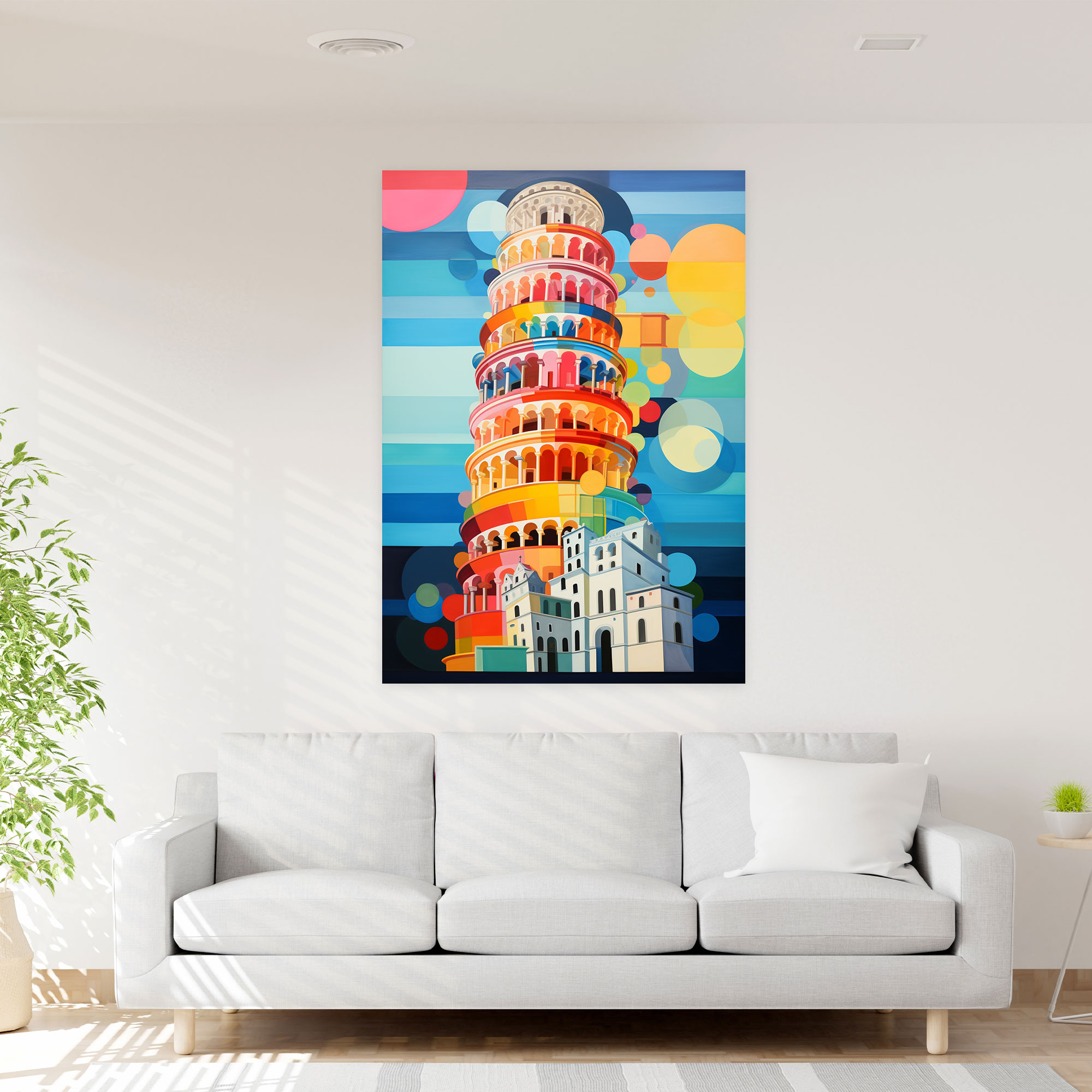 Leaning Tower Of Pisa Canvas Print - Leaning Tower Of Pisa, Leaning Tower Of Pisa, Wall Art, Intricate Patterns