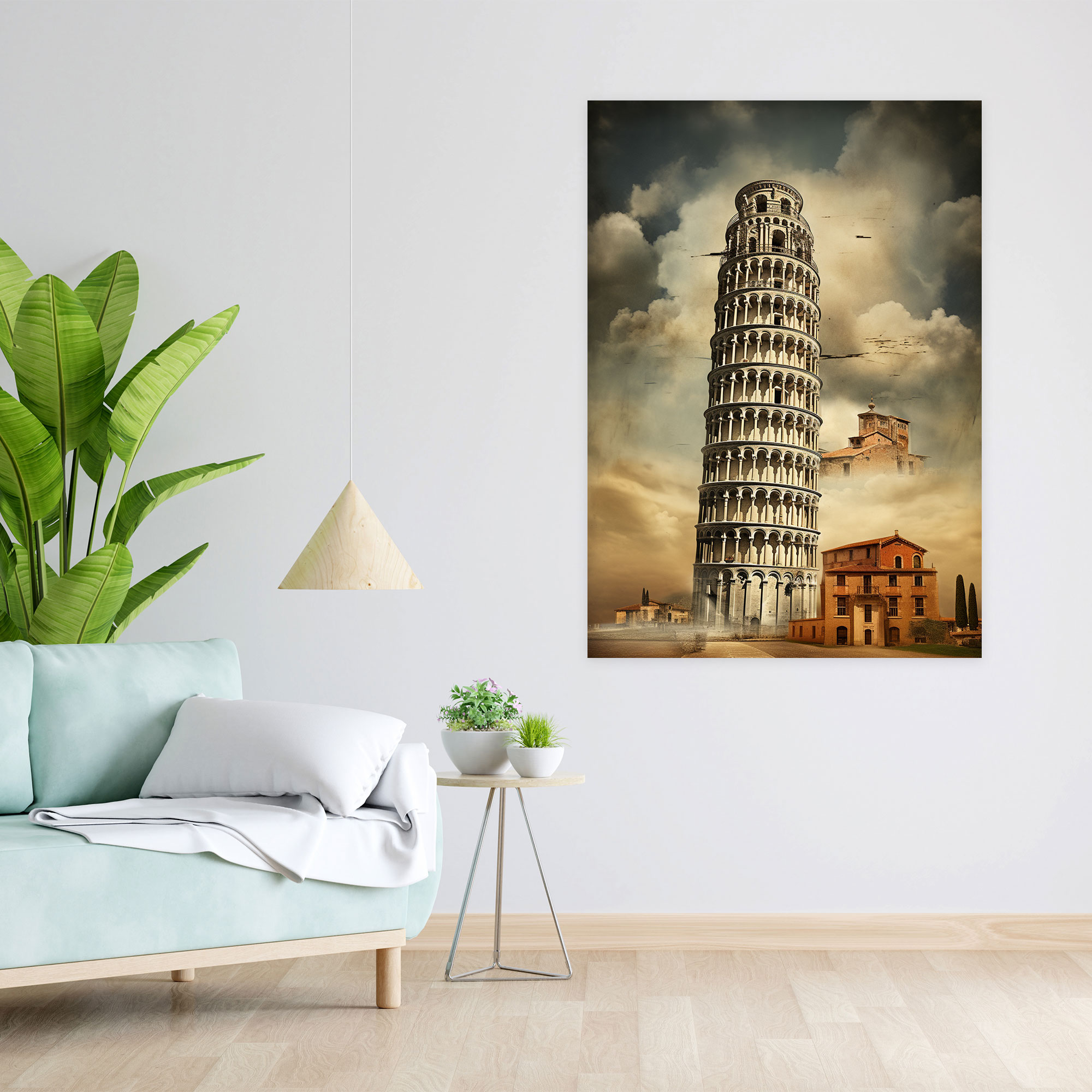 Leaning Tower Of Pisa Wall Art - Leaning Tower Of Pisa, Mixed Media Art, Leaning Tower Of Pisa, Wall Art