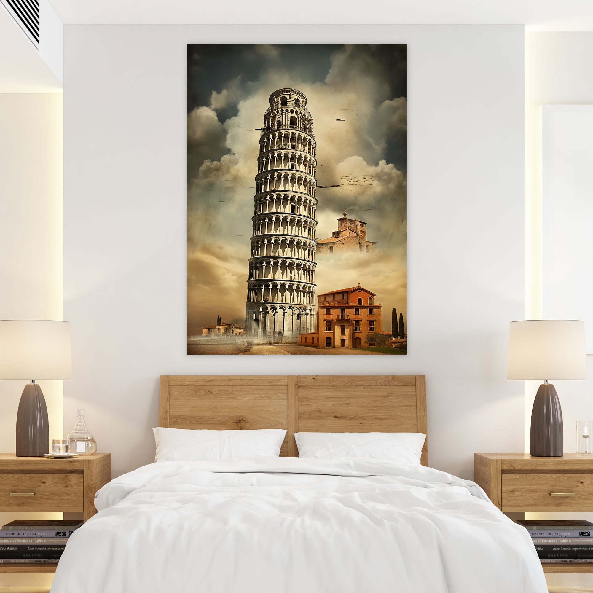 Leaning Tower Of Pisa Wall Art - Leaning Tower Of Pisa, Mixed Media Art, Leaning Tower Of Pisa, Wall Art