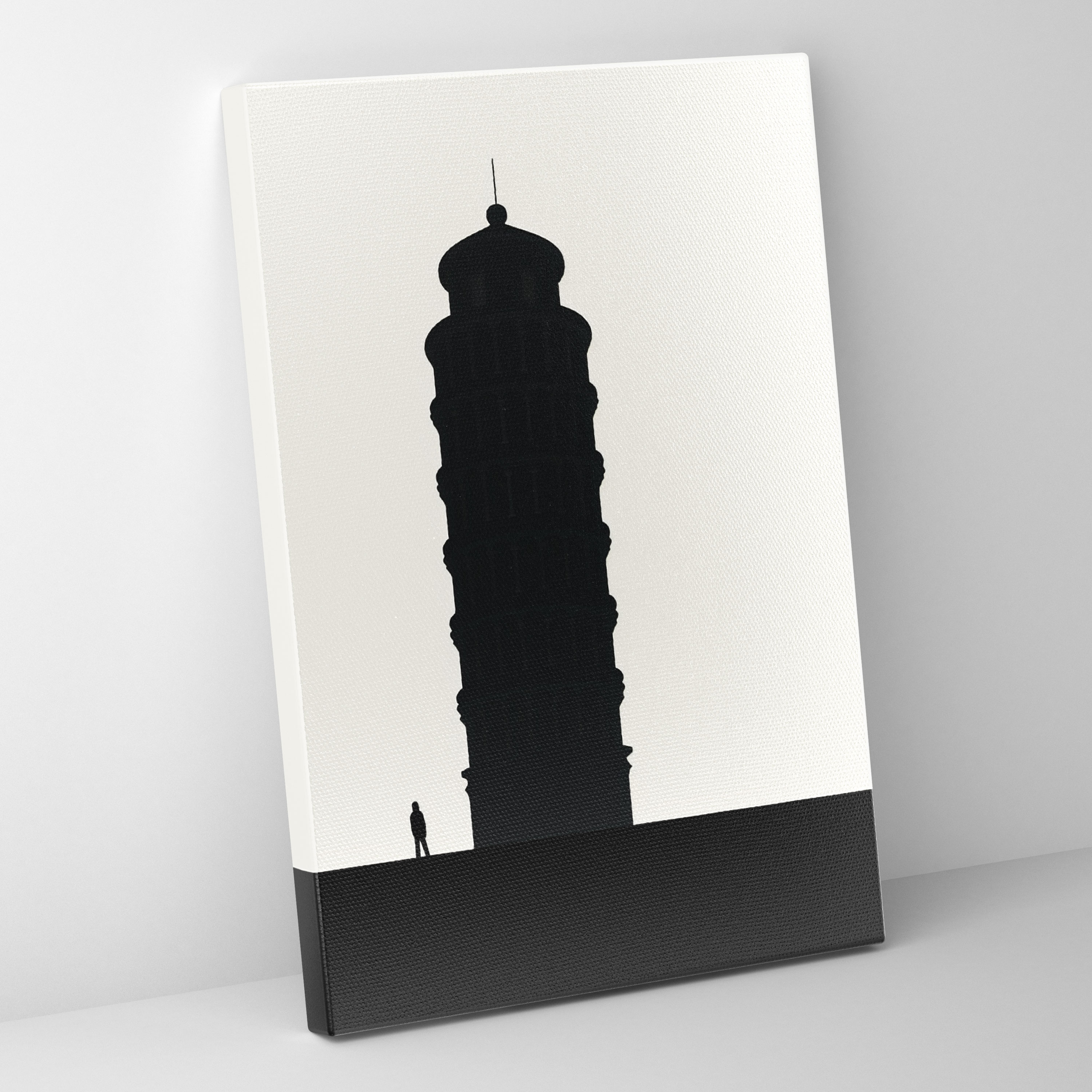 Leaning Tower Of Pisa Minimalist Wall Art - Leaning Tower Of Pisa, Leaning Tower Of Pisa, Wall Decoration, Canvas