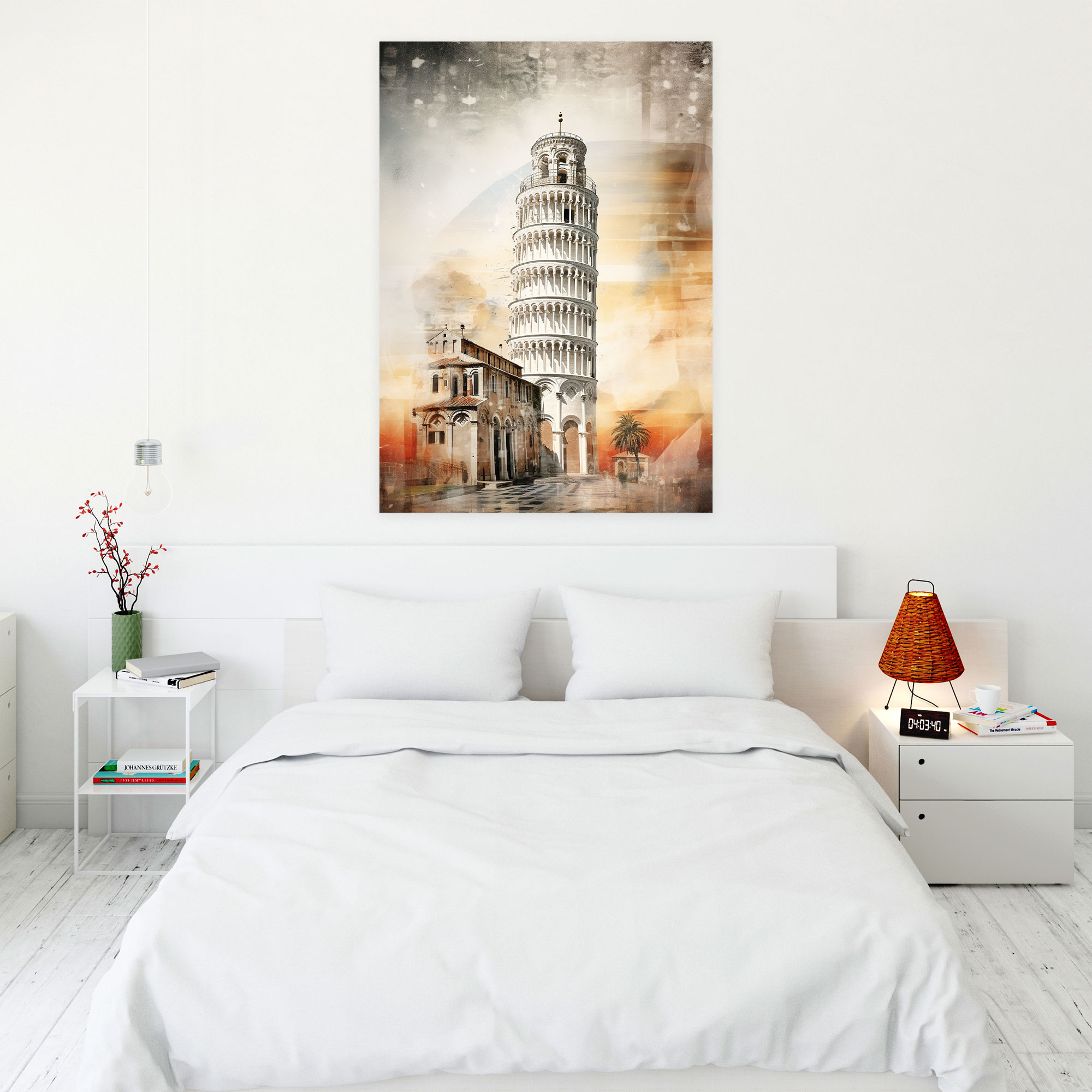 Leaning Tower Of Pisa Contemporary Wall Art - Leaning Tower Of Pisa, Wall Decoration, Style, Wall Art