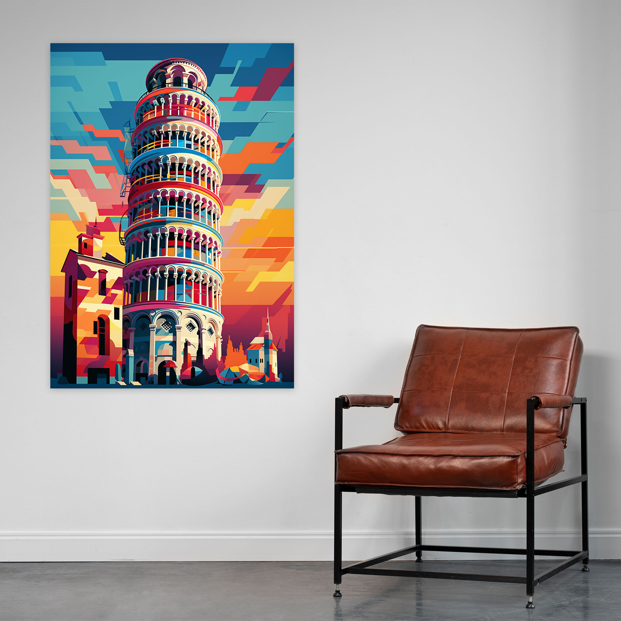 Leaning Tower Of Pisa Canvas Print - Leaning Tower Of Pisa, Wall Art, Leaning Tower Of Pisa, Wall Decoration