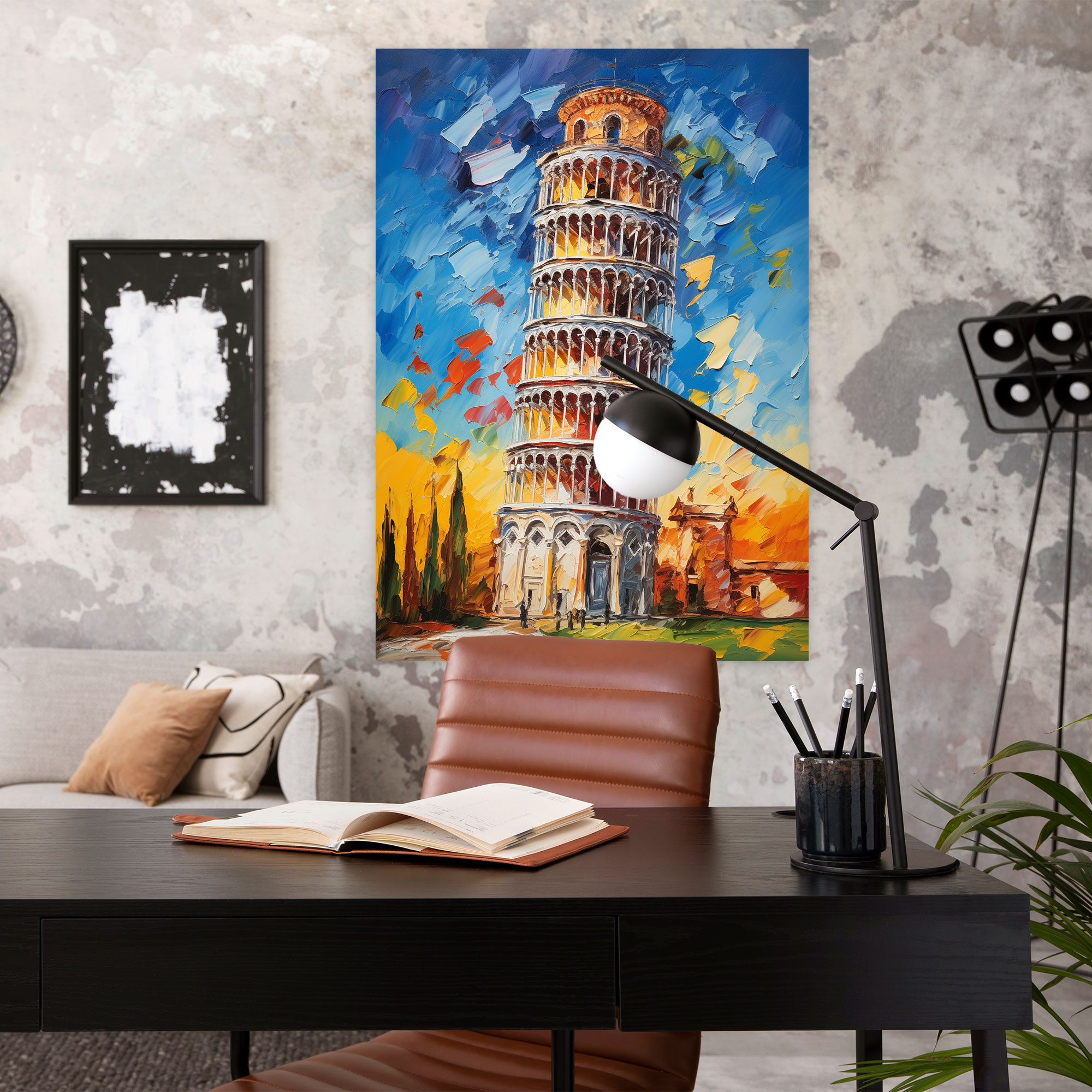 Leaning Tower Of Pisa Canvas Print - Leaning Tower Of Pisa, Wall Decoration, Canvas Print, Wall Art