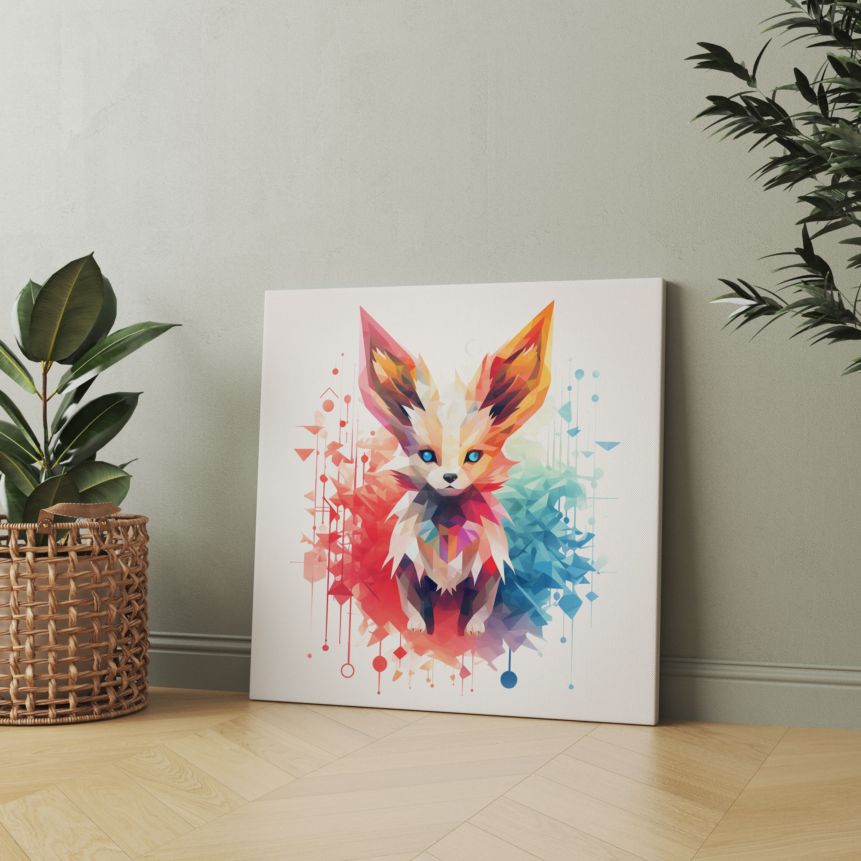 Pokemon Wall Decoration - Eevee Evolution Abstract Canvas Print - Pokemon, Eevee Evolution, Canvas Print, Canvas Wall Art