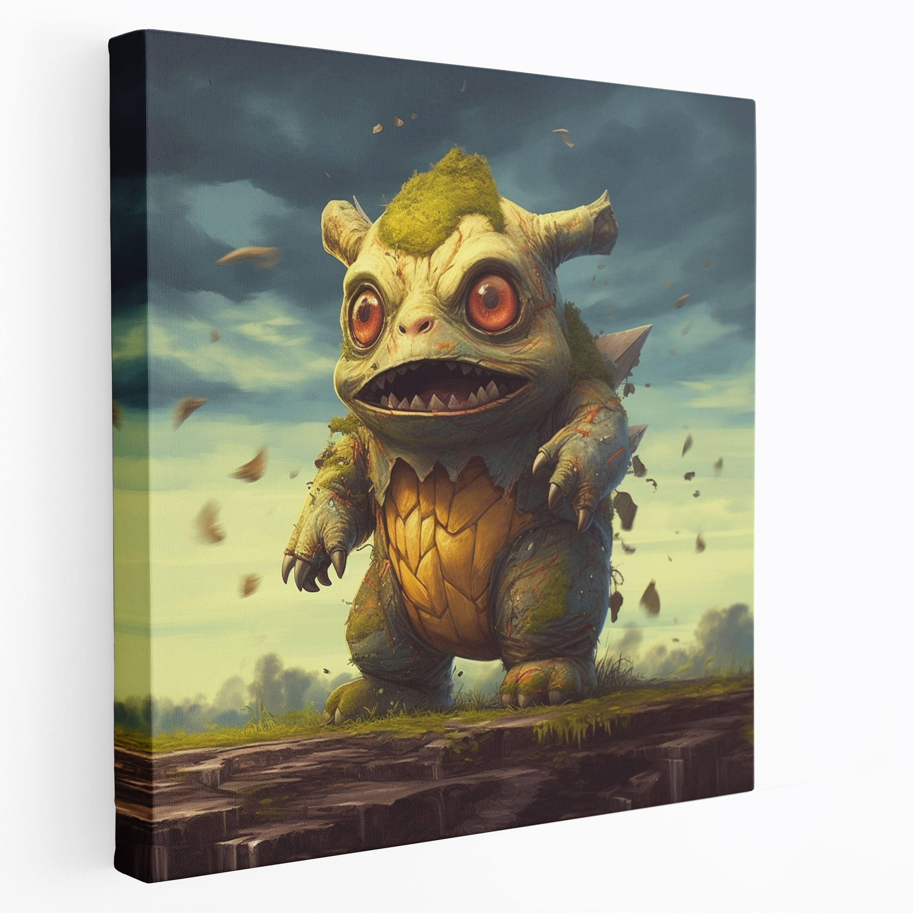 Pokemon Wall Art: Pop Culture Mashup With Famous Art Style Canvas Print - Pokemon, Home Decoration, Famous Art Style, Canvas Wall Art