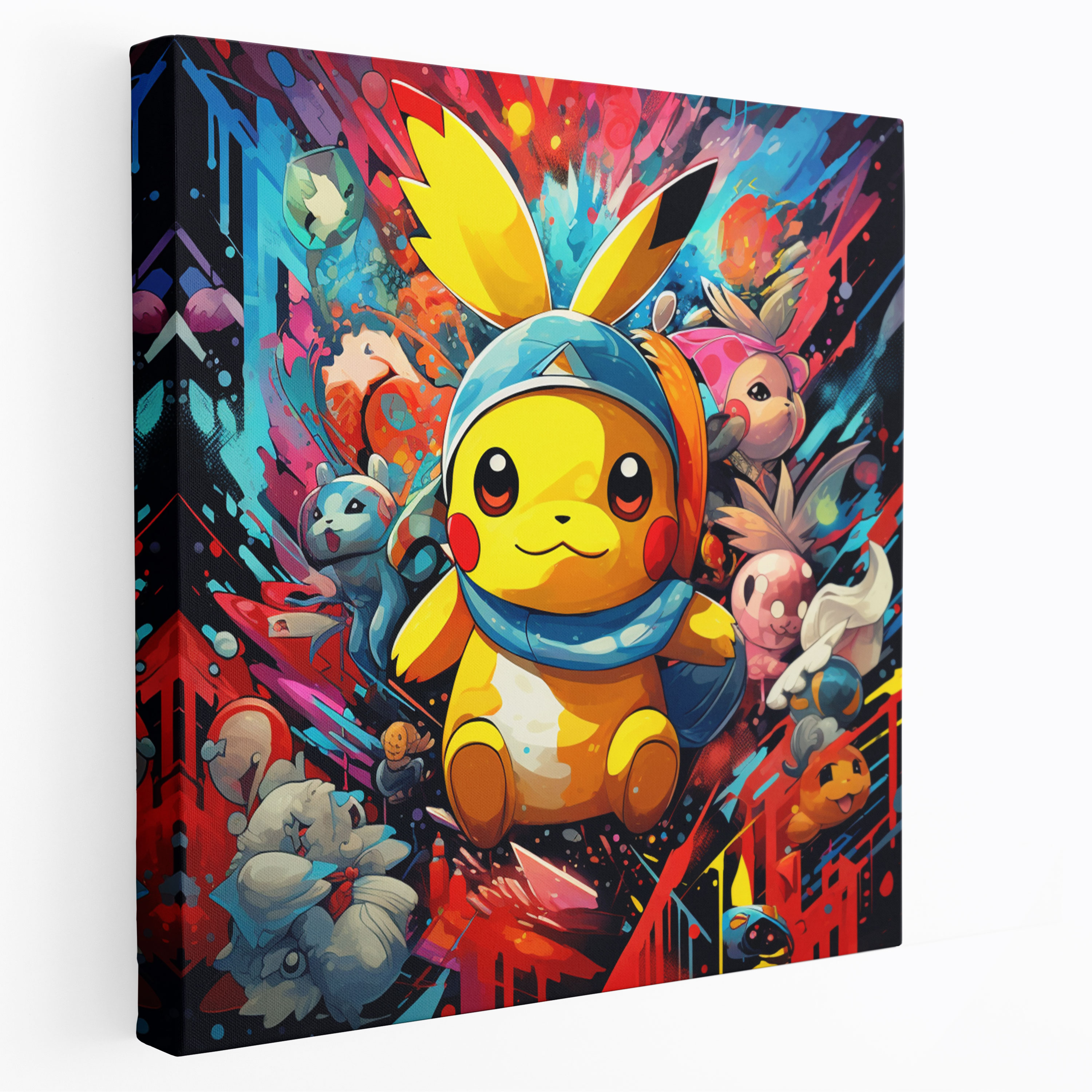 Pokemon Canvas Print - Retro Pop Art Pokemon Wall Art - Pokemon, Home Decoration, Retro Style, Canvas Print