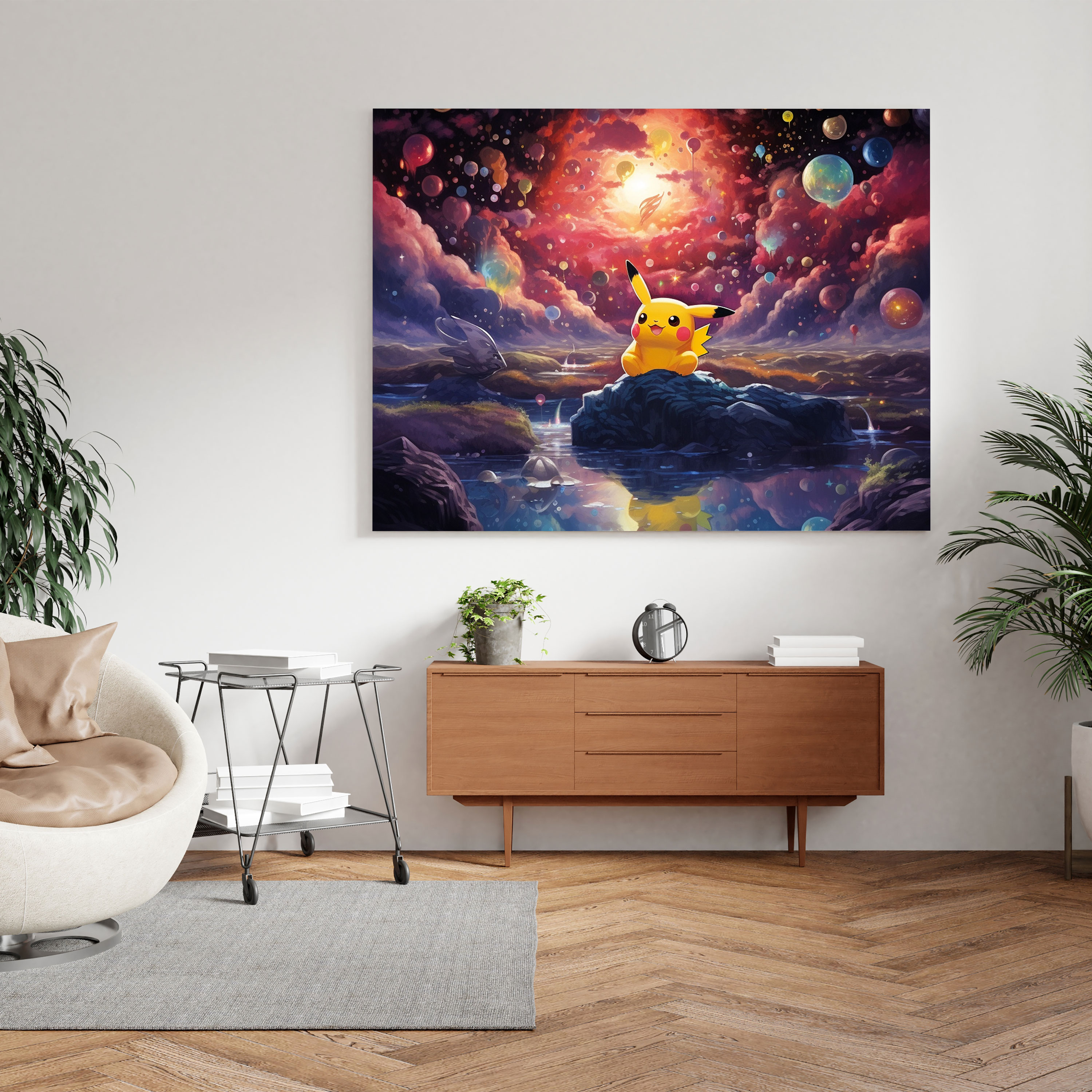 Pokemon Wall Art - Surreal Cosmos Pokemon Canvas Print - Pokemon, Surreal Artwork, Pokemon, Canvas