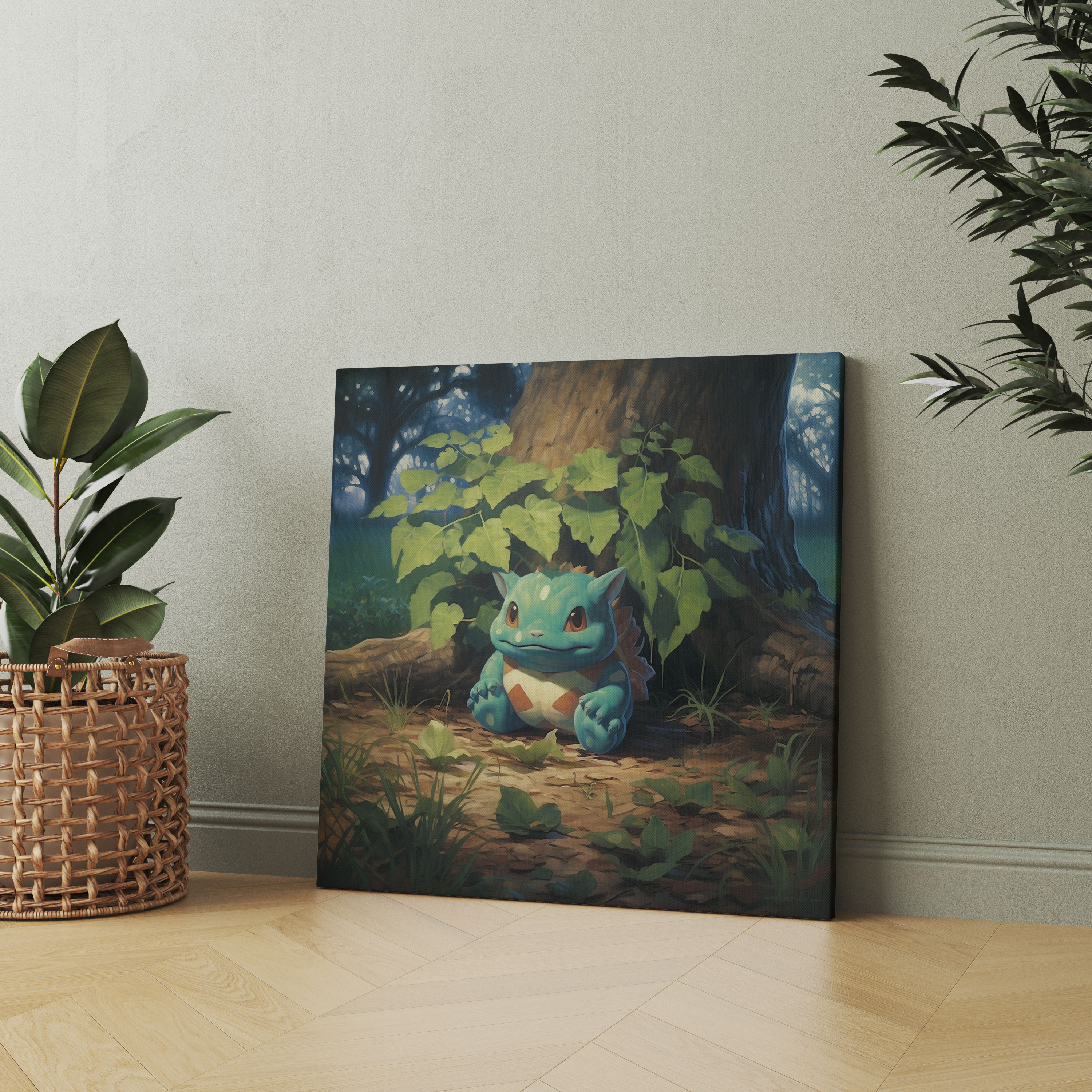 Pokemon Wall Art: Bulbasaur Resting Under Shady Tree - Pokemon, Pokemon, Wall Decoration, Bulbasaur