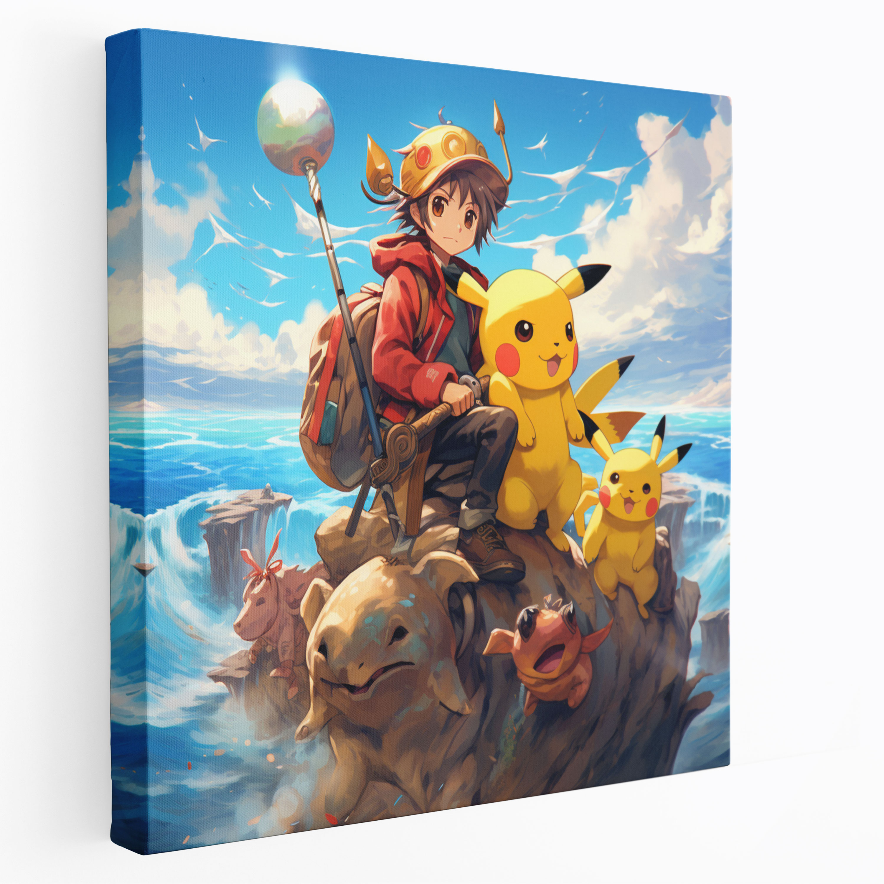 Pokemon Wall Art: Pikachu And Friends On Epic Adventure - Pokemon, Pikachu, Friends, Home Decoration