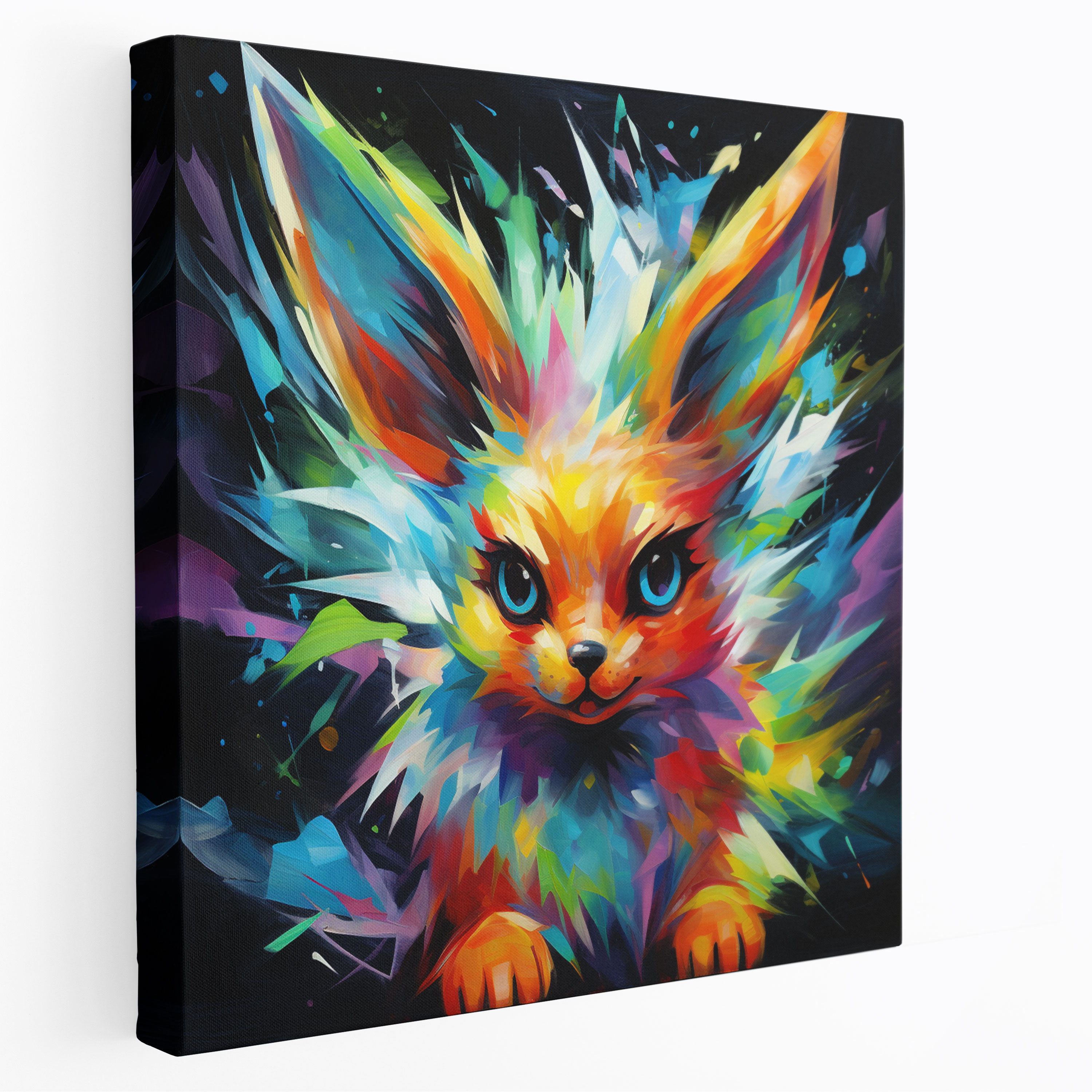 Pokemon Canvas Print - Abstract Eevee Evolution - Pokemon, Eevee, Wall Decoration, Canvas Wall Art