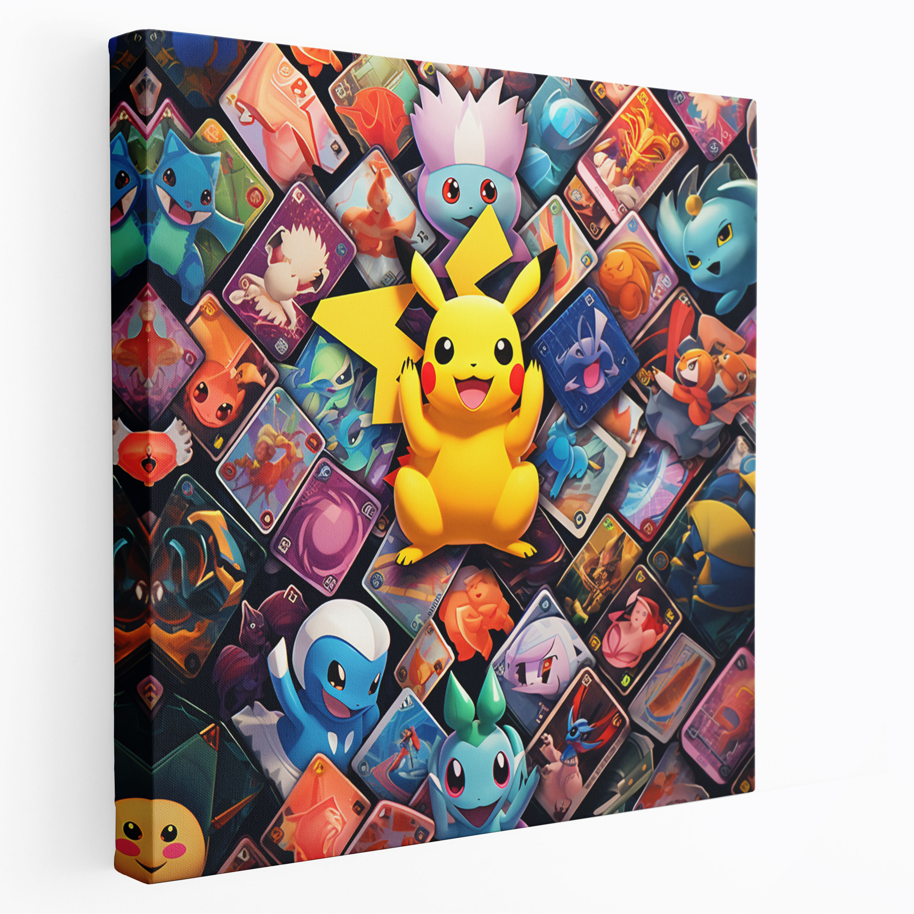 Pokemon Kart Mozaikli Kanvas Tablo - Pokemon Koleksiyoner Dekoru Kanvas Koleksiyon