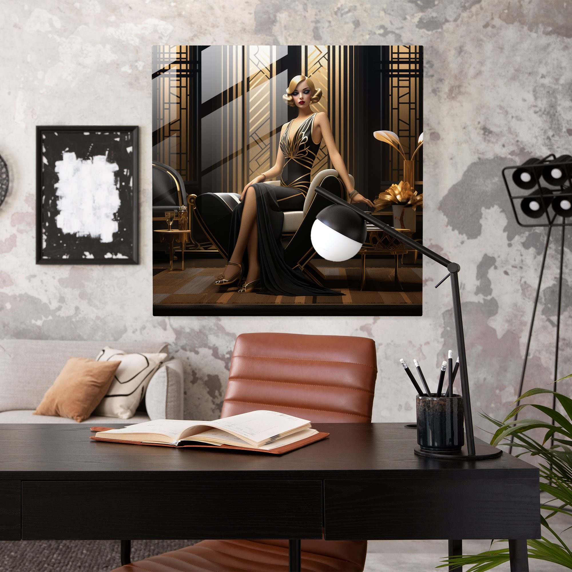 Pulp Fiction Cam Tablo - Femme Fatale Modern Sanat
