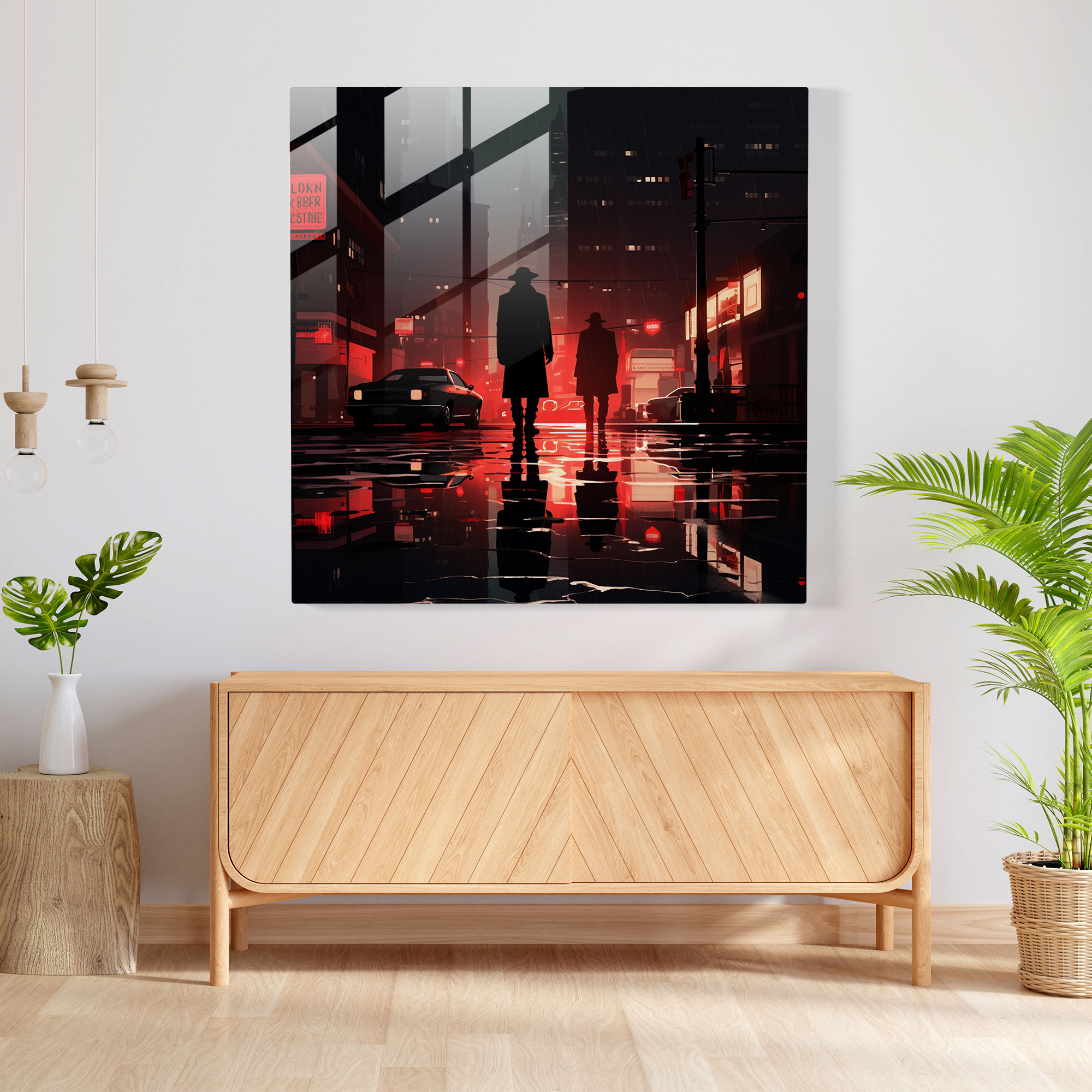 Pulp Fiction Cam Tablo - Özel Dedektif Modern Sanat