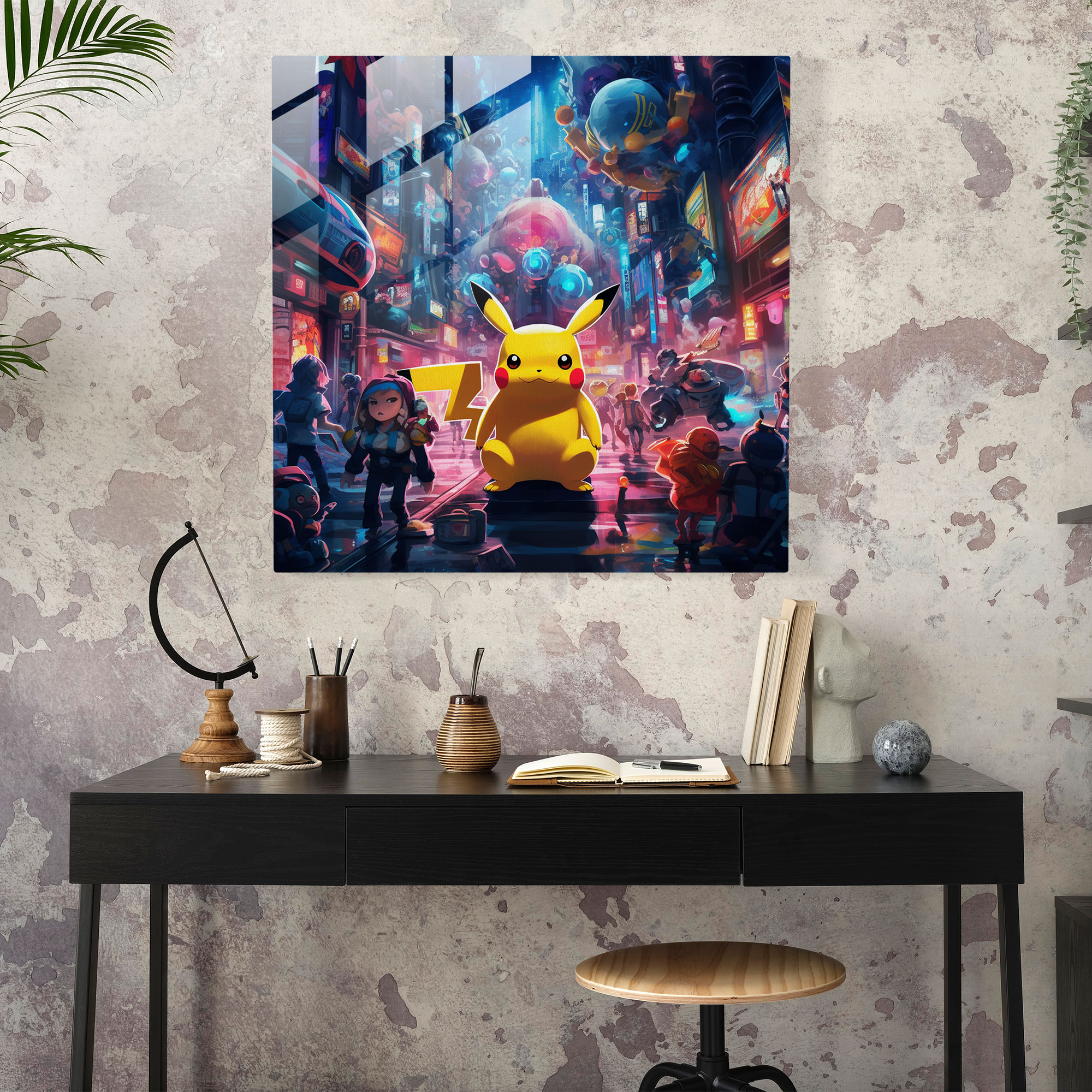 Pokemon Adventure Glass Print - Pokemon, Pokemon, Home Decoration, Glass Art