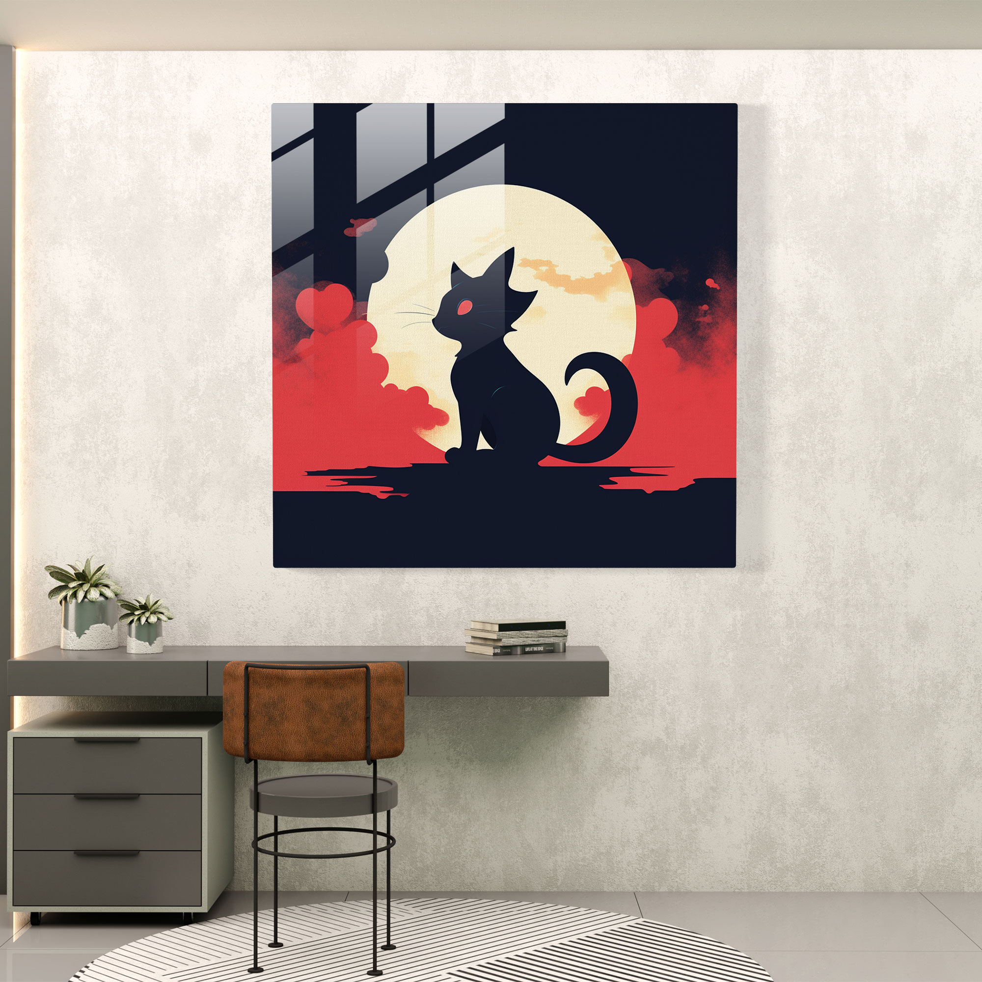 Pokemon Minimalist Glass Print - Pokemon, Pokemon Minimalist Glass Print, Black And White, Glass Wall Art