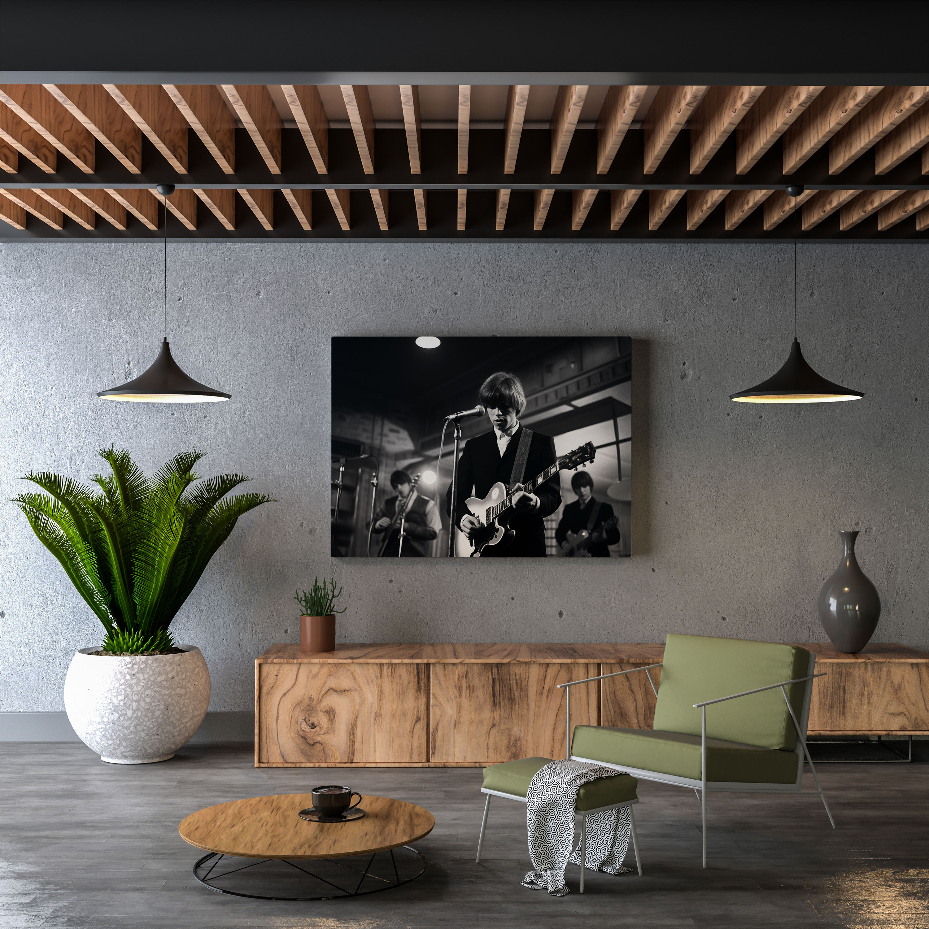 Pink Floyd Canvas Print - Live Performance Wall Art - Pink Floyd, Canvas, Pink Floyd, Wall Decoration