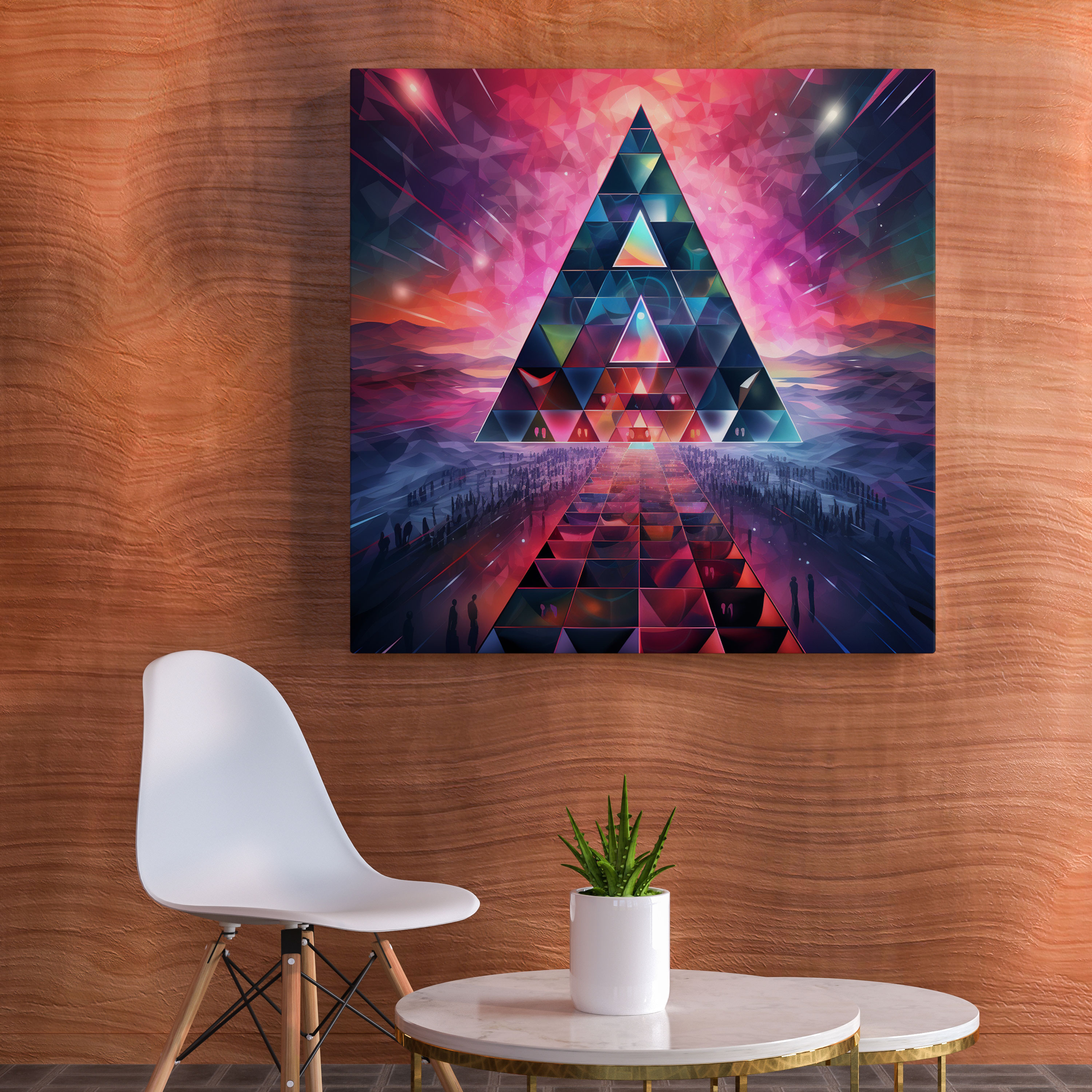 Leinwandbild Pink Floyd Kaleidoskop - Pink Floyd Albumcover Wanddekoration