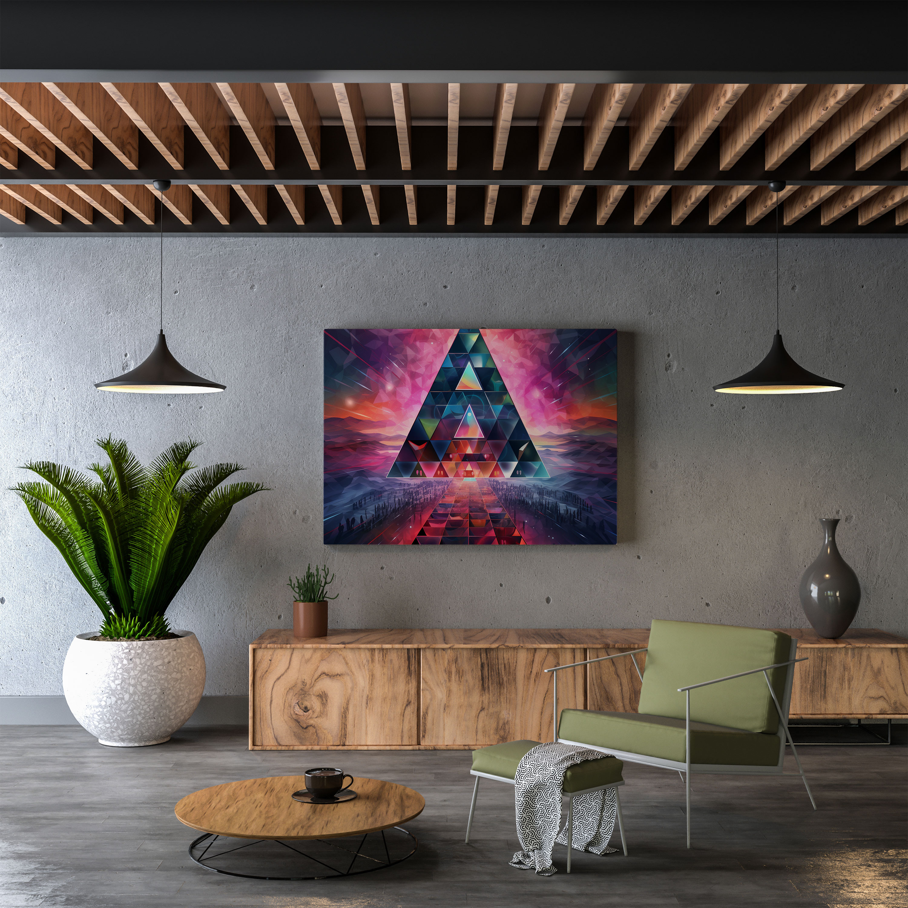 Leinwandbild Pink Floyd Kaleidoskop - Pink Floyd Albumcover Wanddekoration