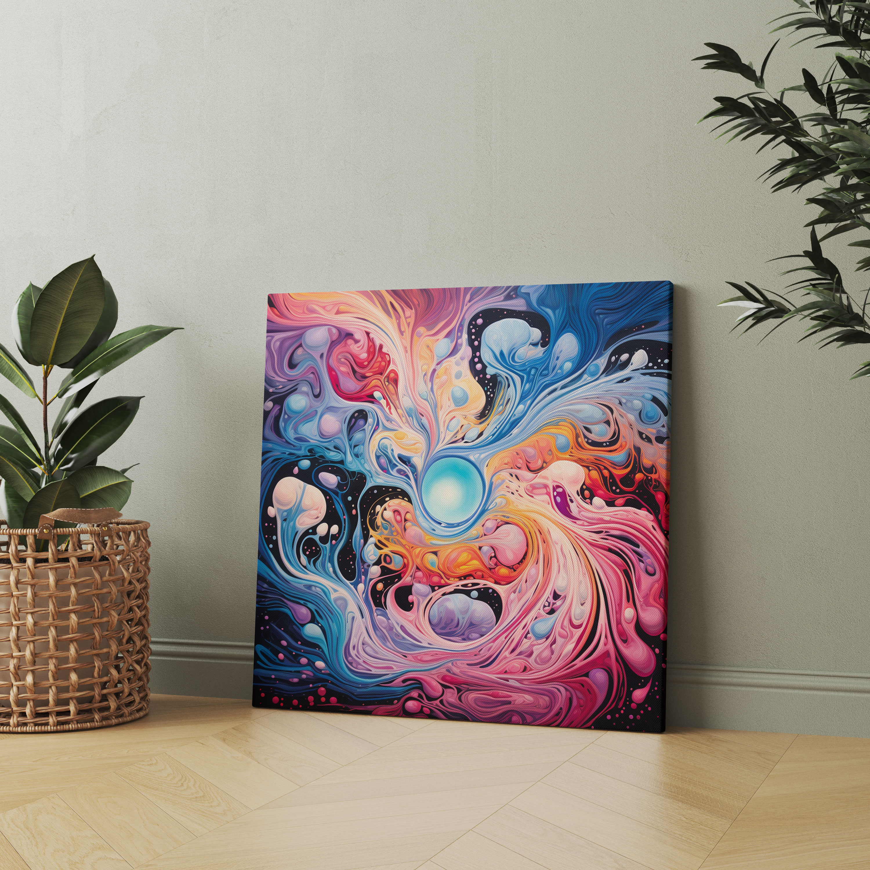 Pink Floyd Canvas Print - Psychedelic Abstract Wall Art - Pink Floyd, Psychedelic, Canvas Print, Canvas