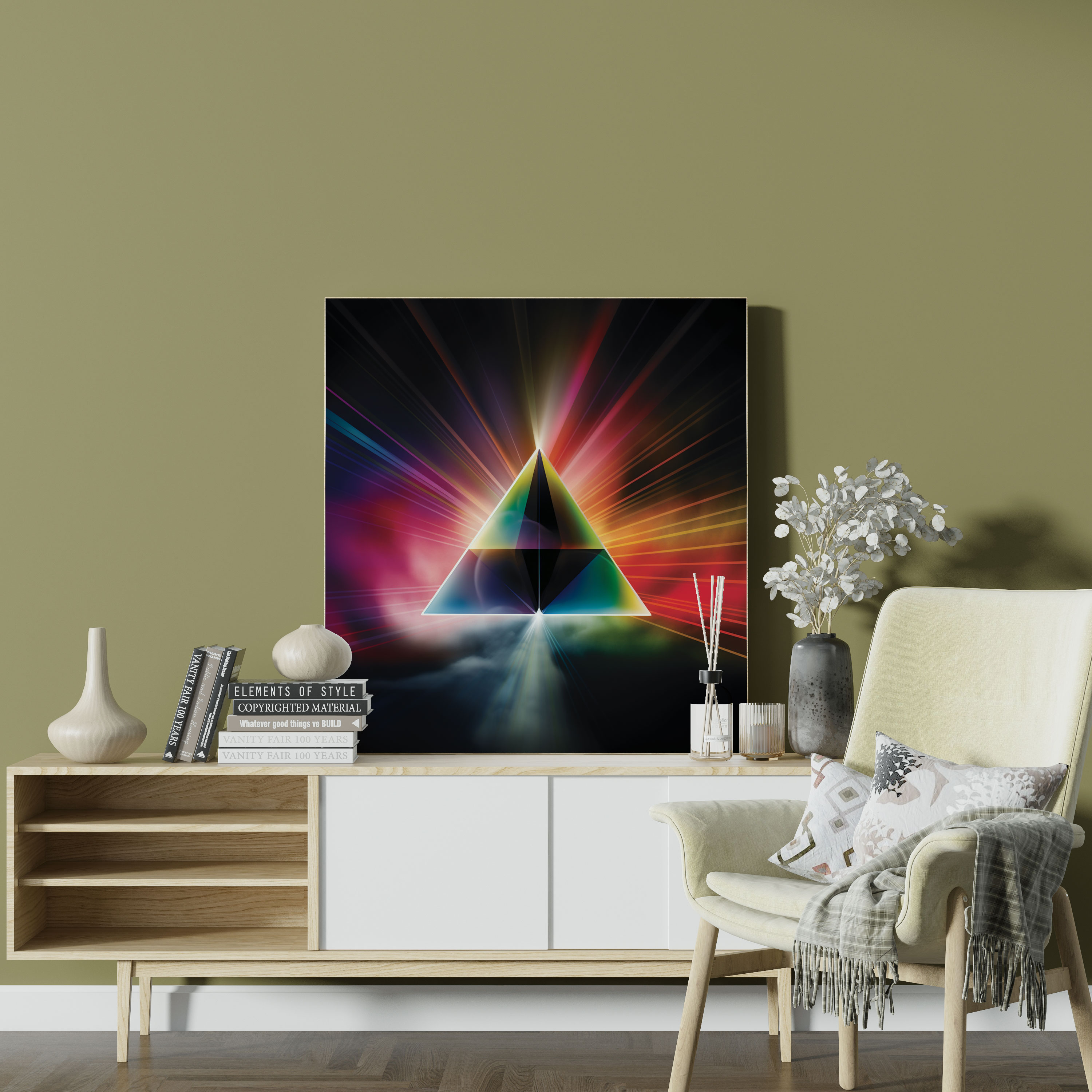 Pink Floyd Wall Art - Prism Spectrum Canvas Print - Pink Floyd, Wall Decoration, Spectrum, Canvas