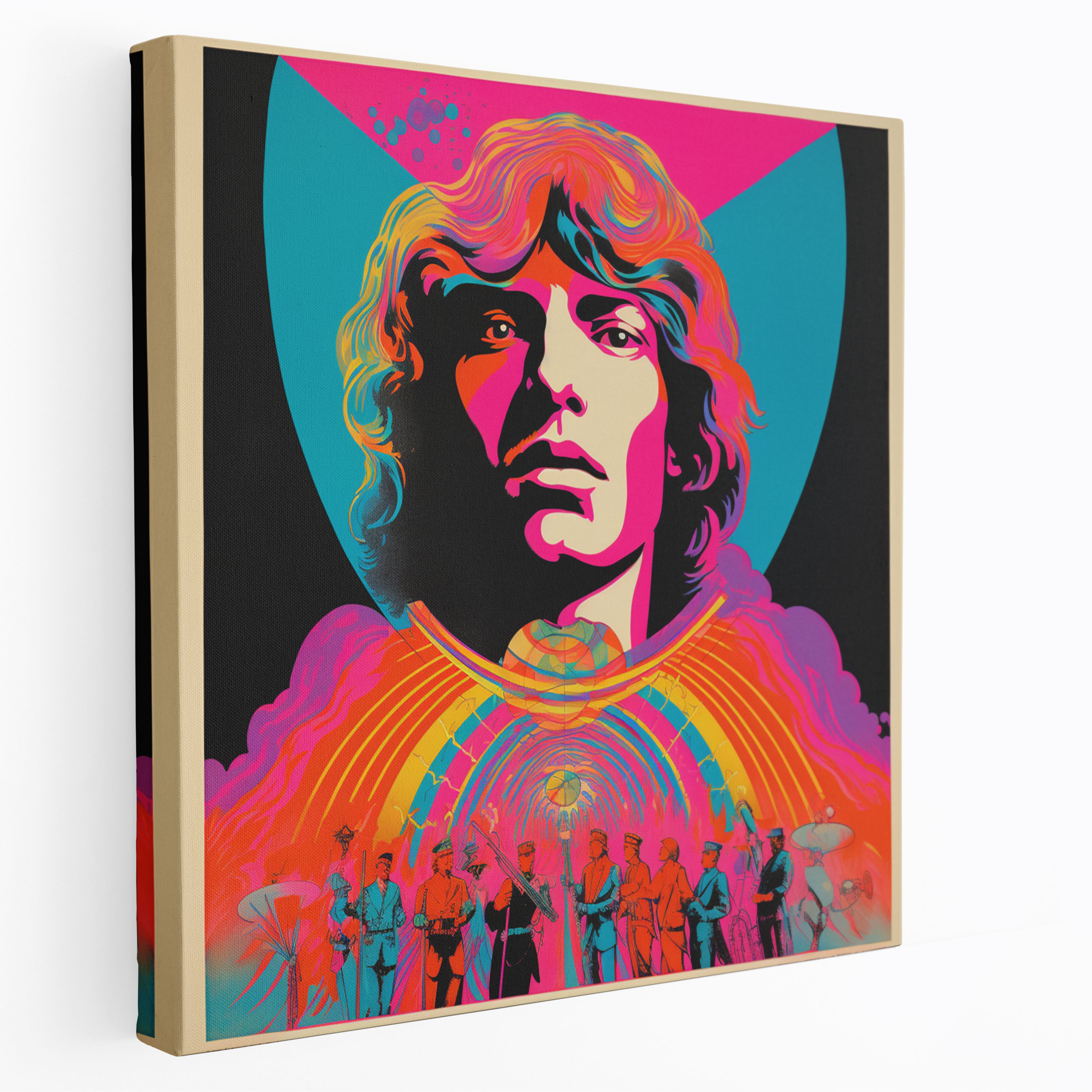 Pink Floyd Vintage Concert Poster Wall Art - Pink Floyd, Canvas, Home Decoration, Canvas Wall Art