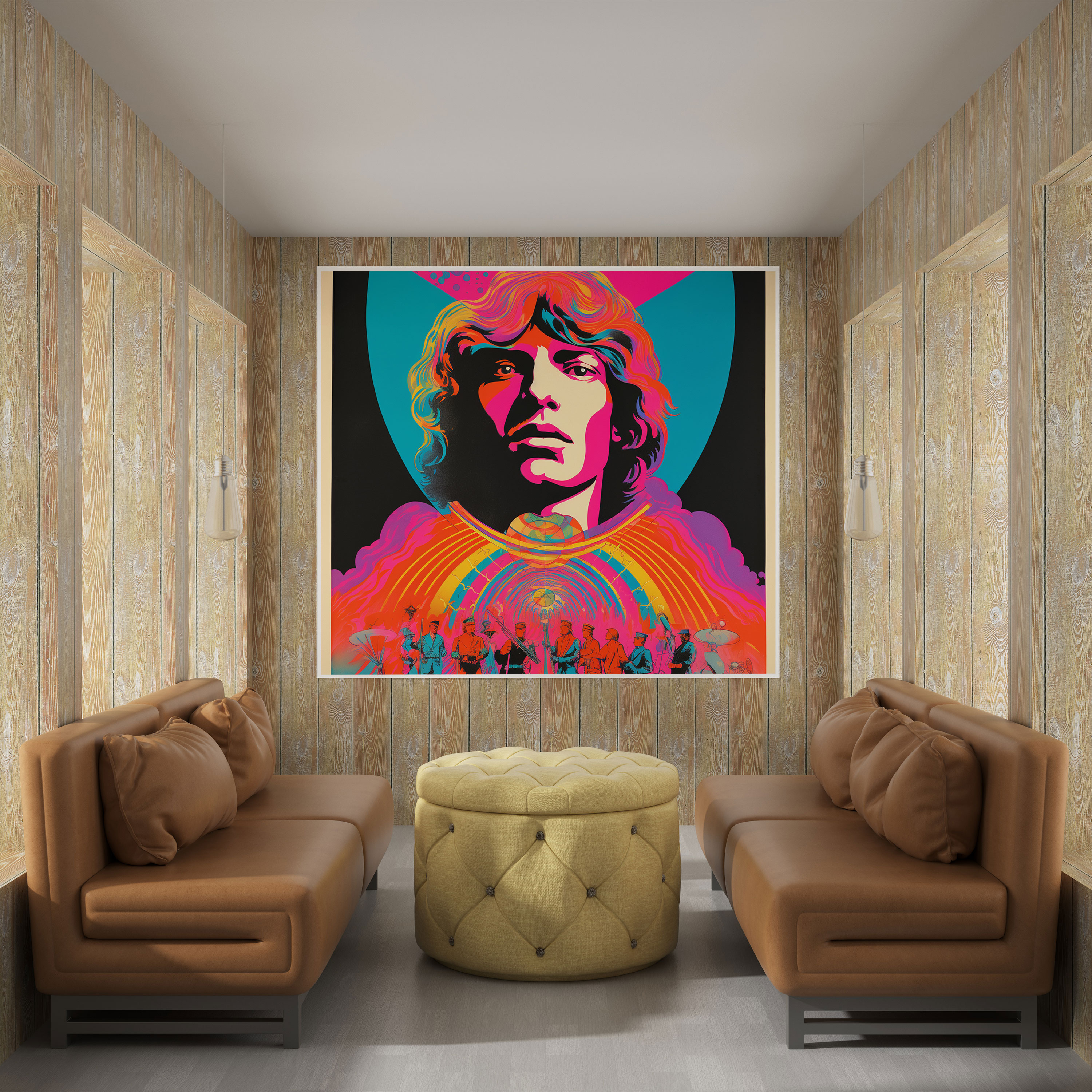Pink Floyd Vintage Concert Poster Wall Art - Pink Floyd, Canvas, Home Decoration, Canvas Wall Art