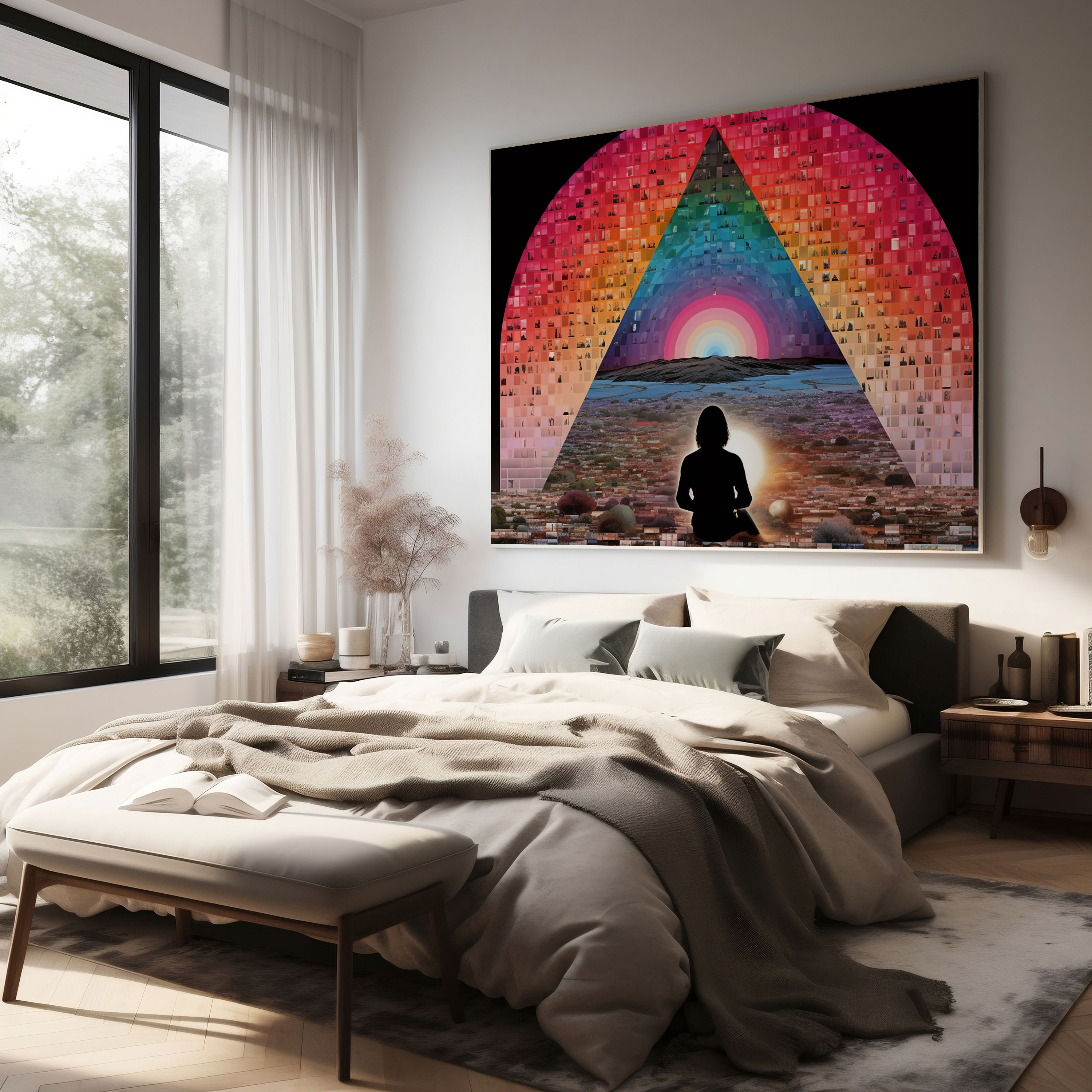 Pink Floyd Canvas Print - Album Cover Mosaic - Pink Floyd, Canvas Print, Canvas Wall Art, Canvas