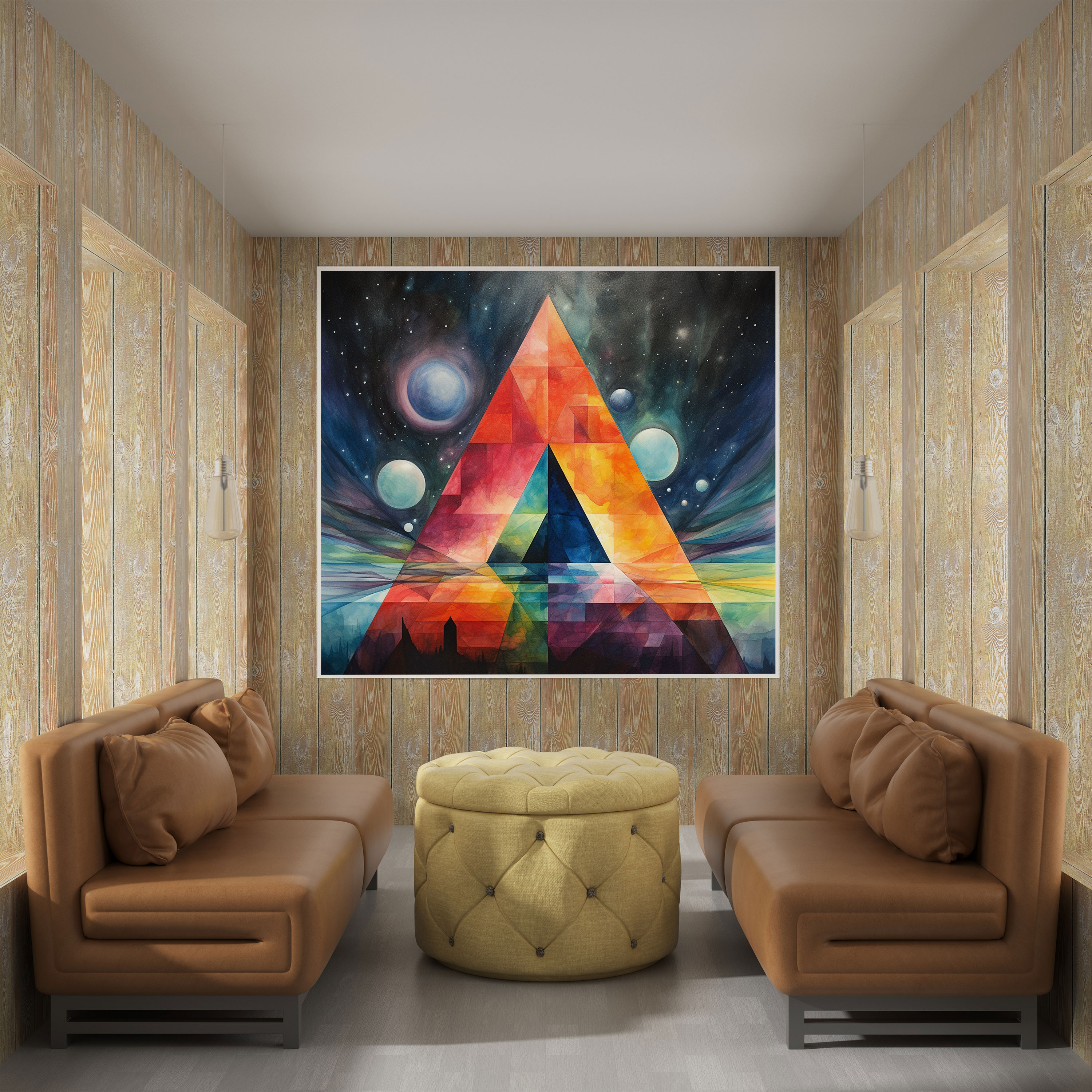 Pink Floyd Abstract Watercolor Canvas Print - Pink Floyd, Canvas, Canvas Print, Pink Floyd