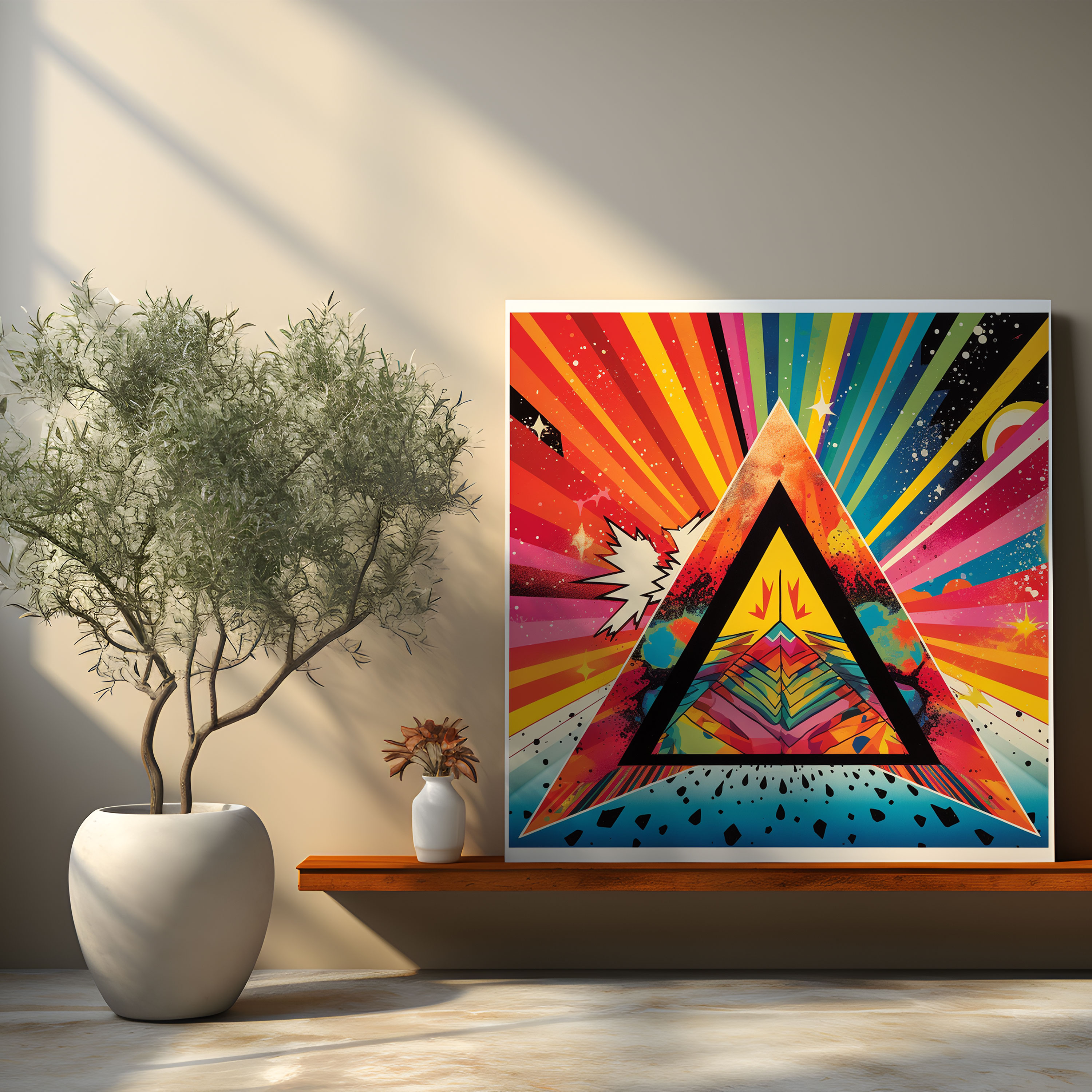 Pop-Art-Wanddekoration von Pink Floyd - Leinwandbild
