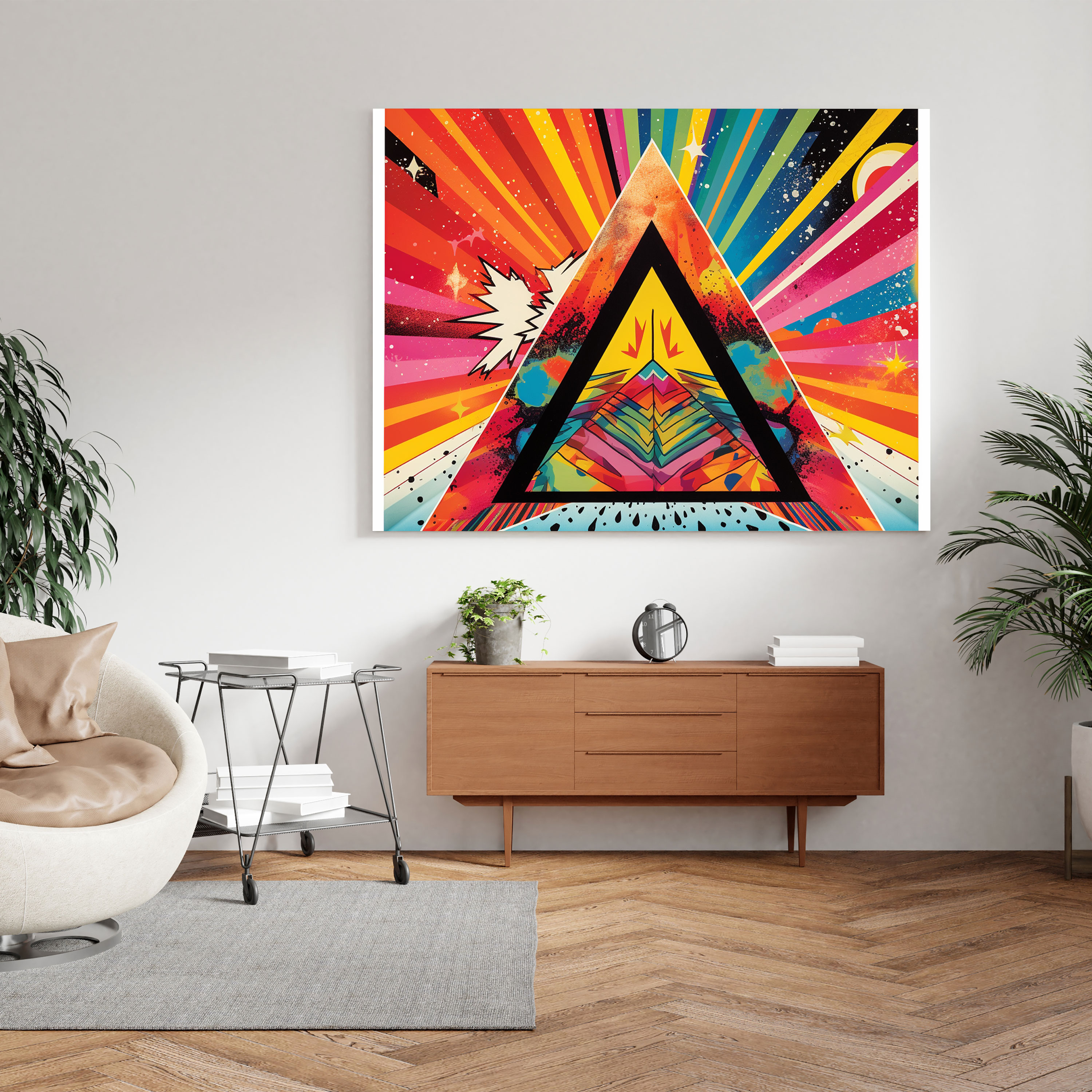 Pop-Art-Wanddekoration von Pink Floyd - Leinwandbild