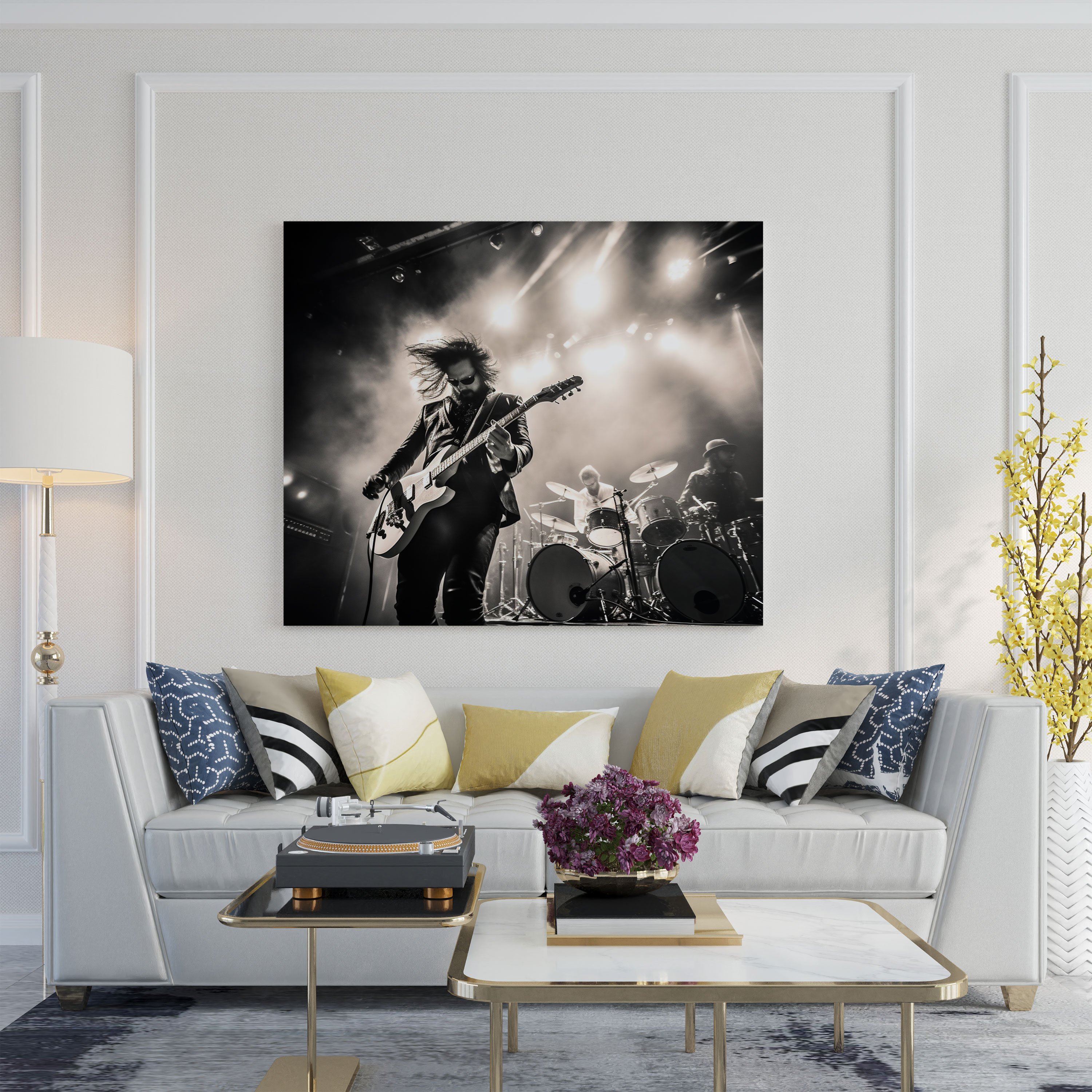 Pink Floyd Live-Konzert Leinwandbild - Pink Floyd Wohnkultur Wandkunst