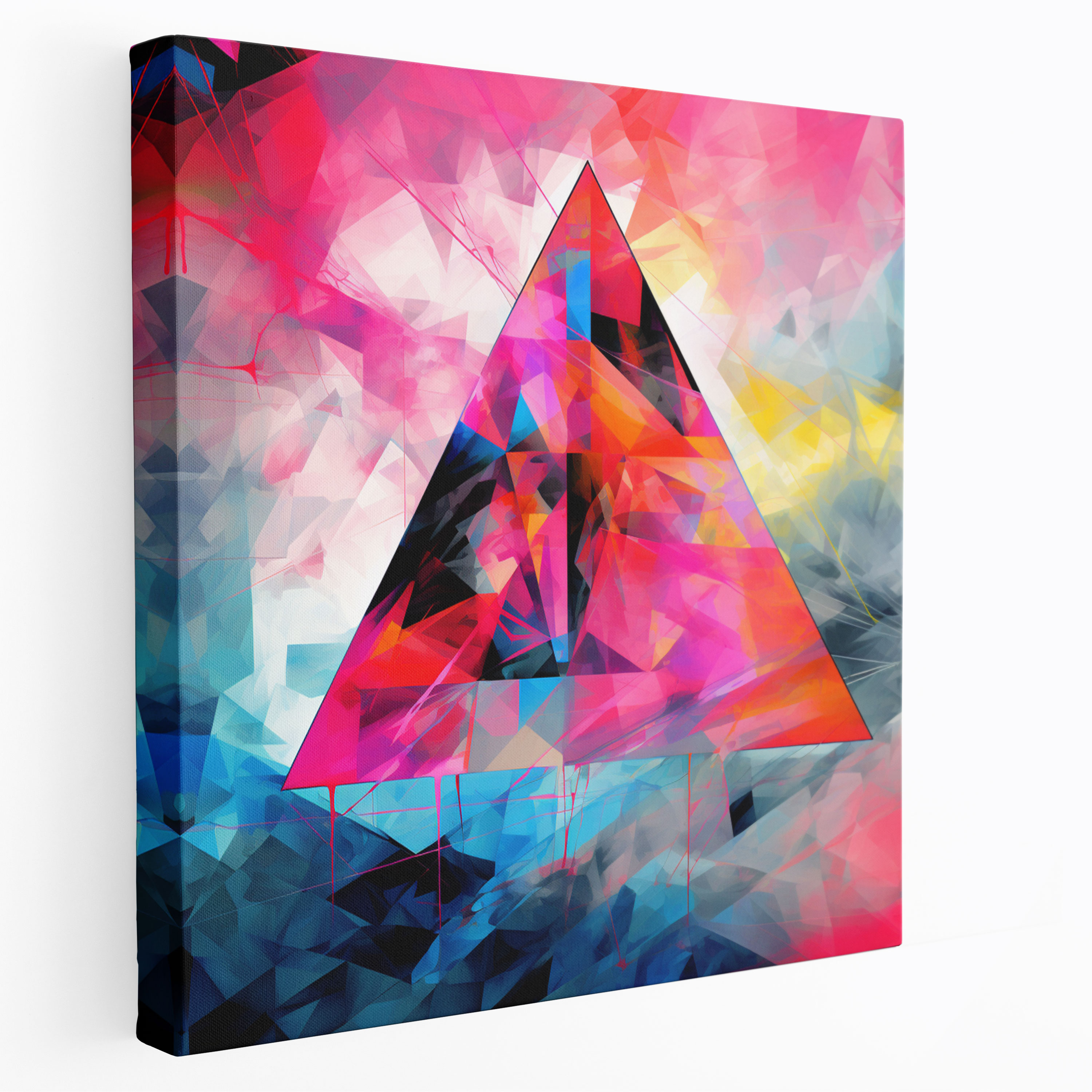 Pink Floyd Abstrakte Digitale Kunst Wanddekoration - Pink Floyd Farben Pink Floyd Musik Texte