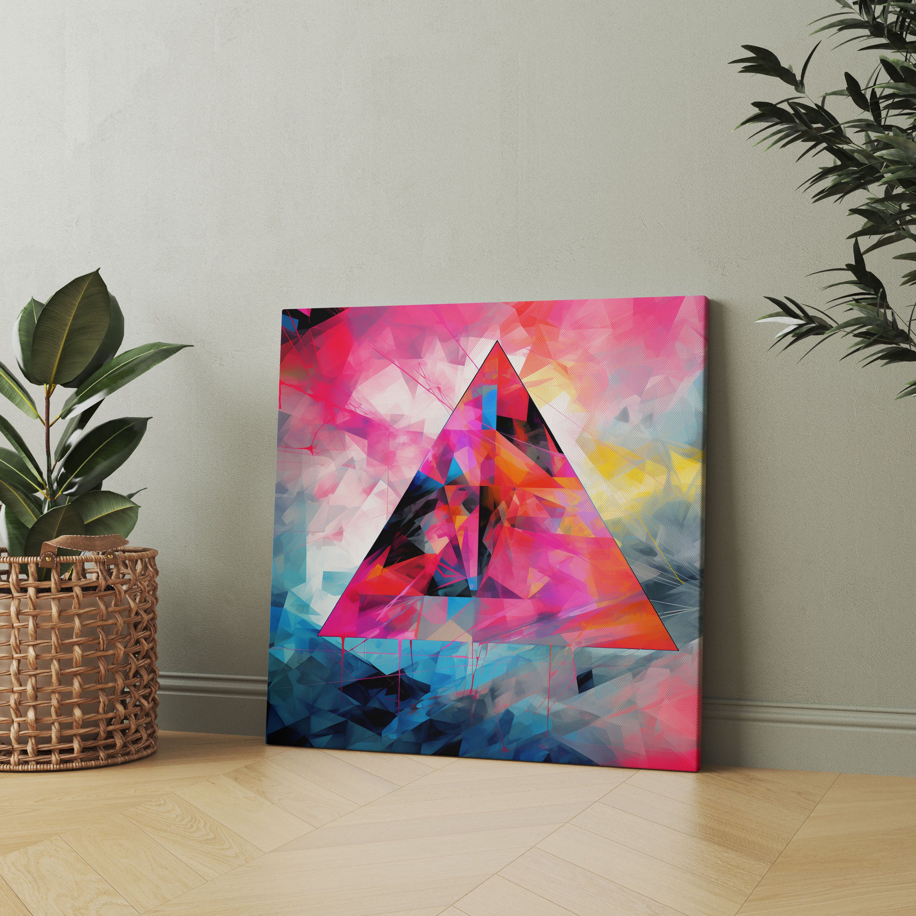 Pink Floyd Abstrakte Digitale Kunst Wanddekoration - Pink Floyd Farben Pink Floyd Musik Texte