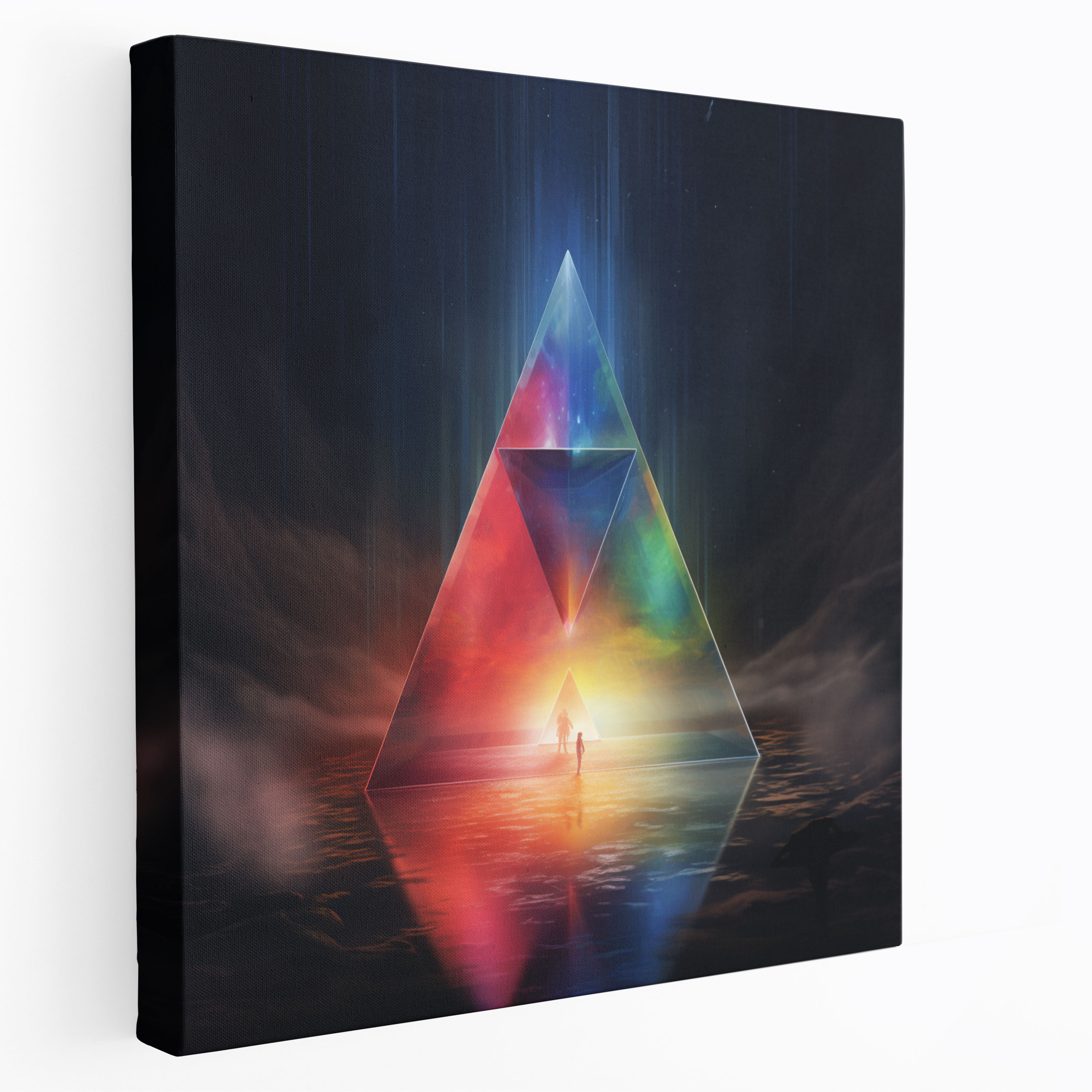 Leinwandbild Pink Floyd - Introspektives Prisma - Pink Floyd Introspektion Wohnkultur Prisma