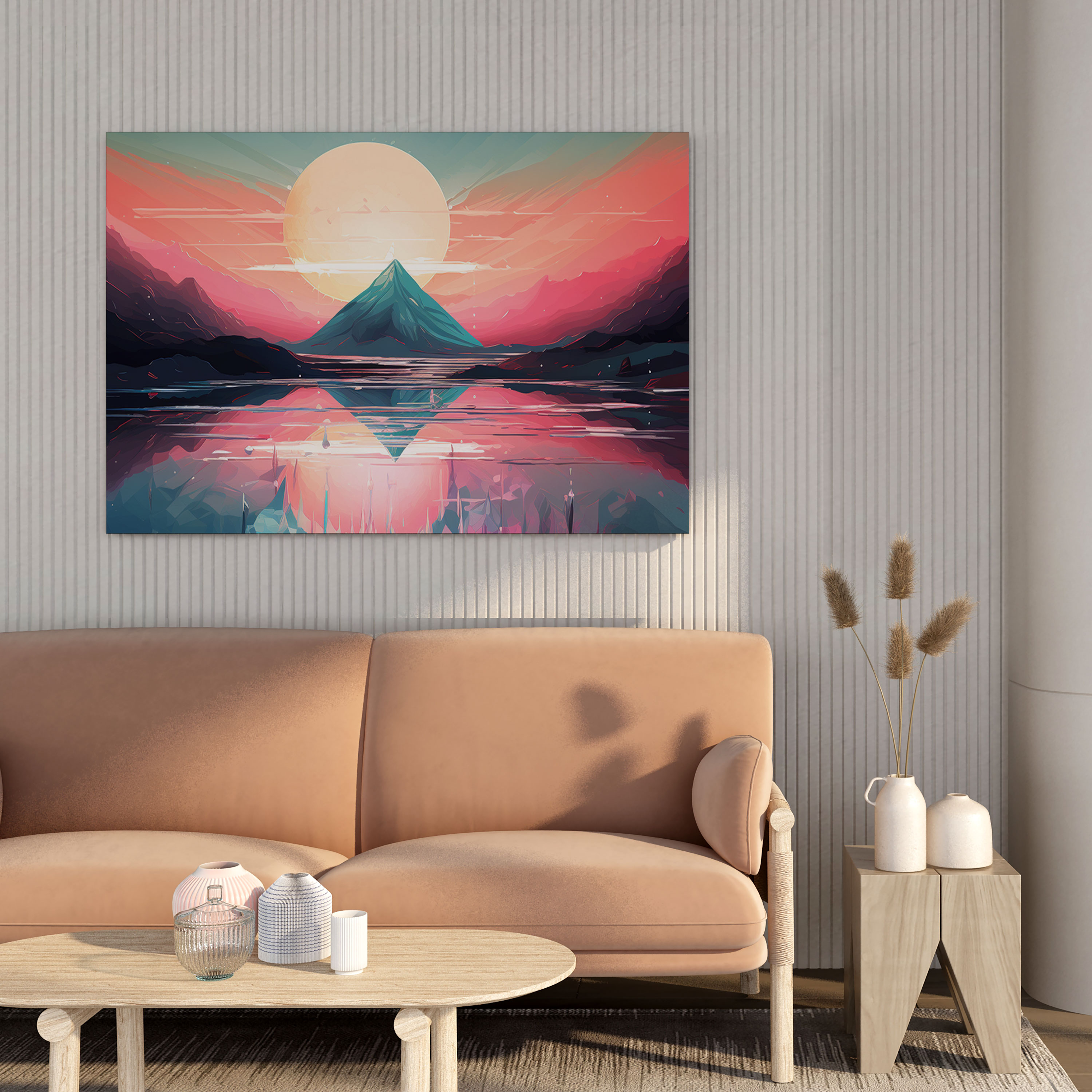 Leinwandbild Pink Floyd - Ätherische Reflexionen - Abstrakt Wandkunst Wish You Were Here