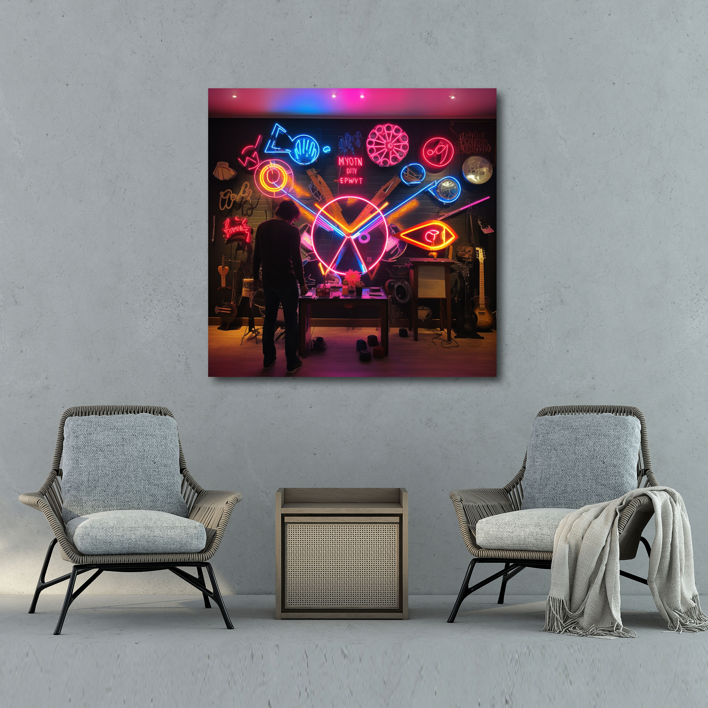 Pink Floyd Wandkunst - Neon Songtexte - Pink Floyd Songtexte Wohnkultur Neonlicht Installationskunst