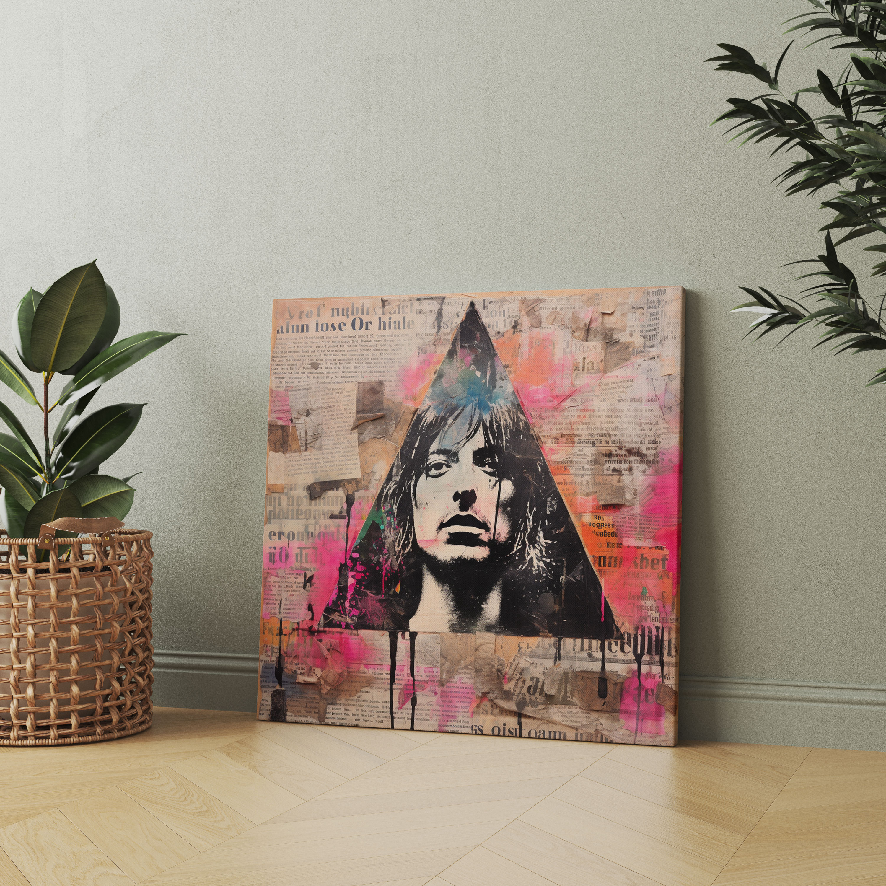 Pink Floyd Canvas Print - Concert Posters Collage Wall Art - Pink Floyd, Home Decoration, Canvas Wall Art, Enthusiasts