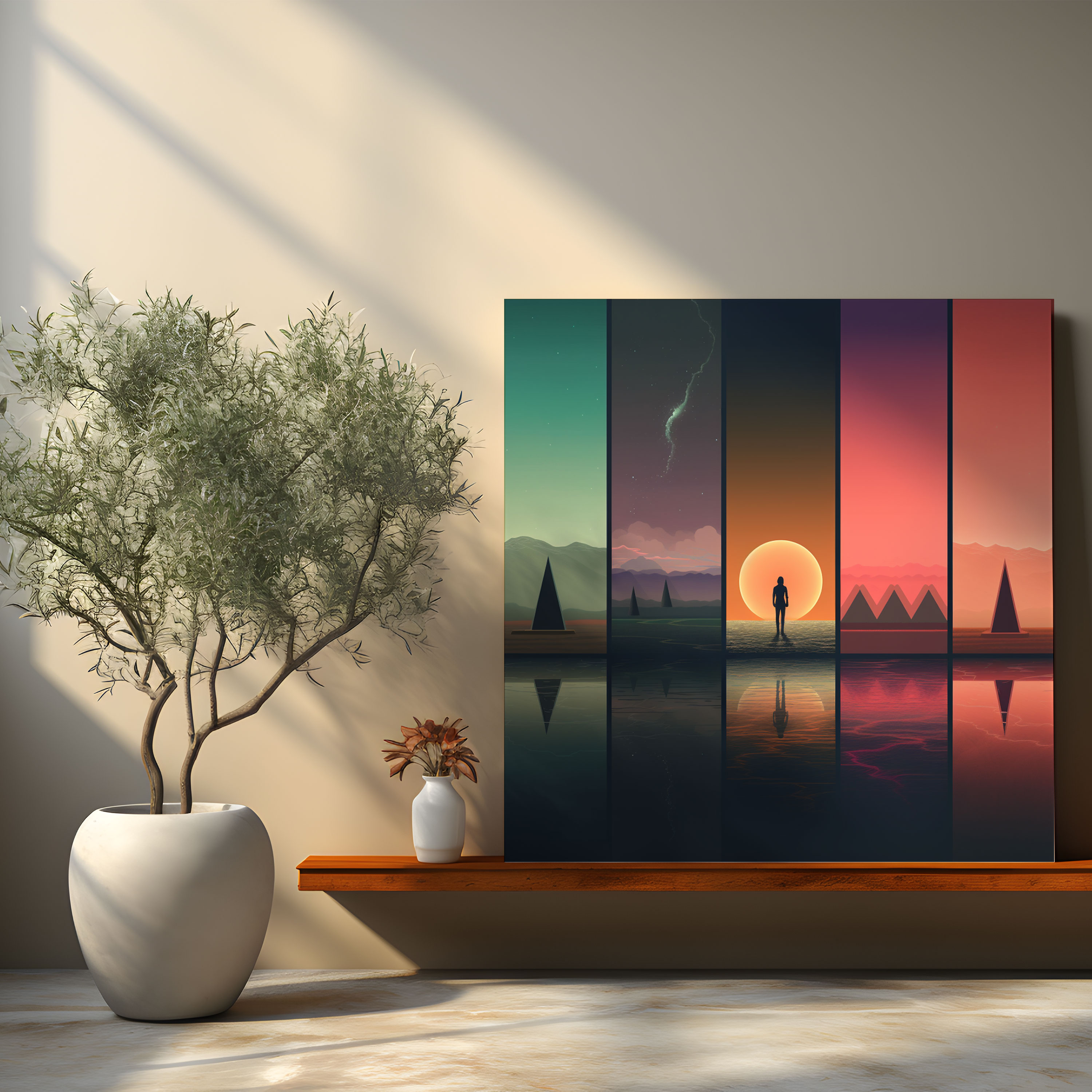 Pink Floyd Wall Art - Surreal Discography Canvas Print - Pink Floyd, Artistic Flair, Album Covers, Canvas Print