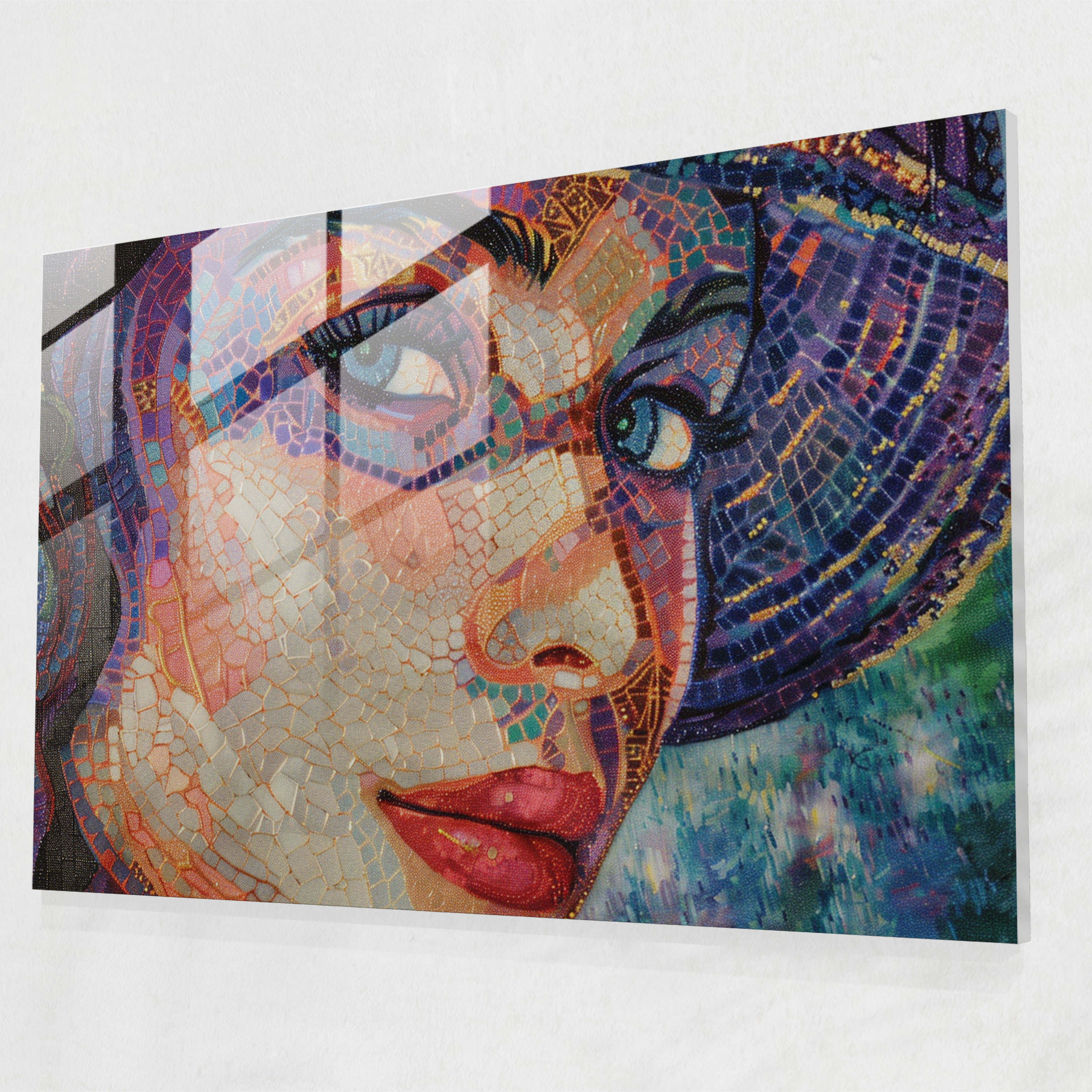 Woman Portrait Pointillism Home Decoration - Pointillism, Pointillism, Wall Decoration, Captivating