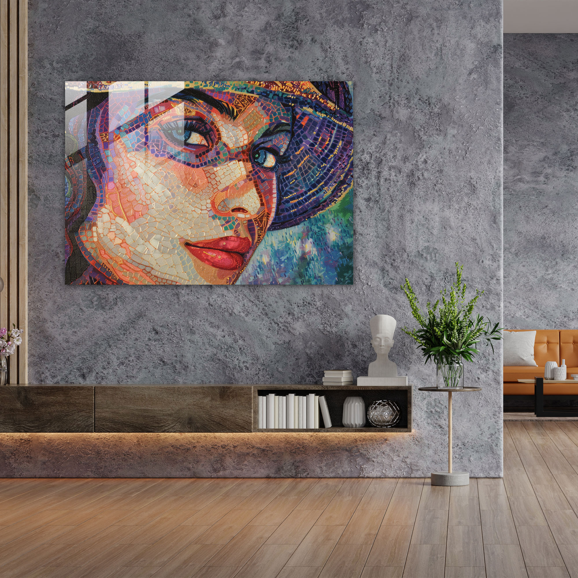 Woman Portrait Pointillism Home Decoration - Pointillism, Pointillism, Wall Decoration, Captivating
