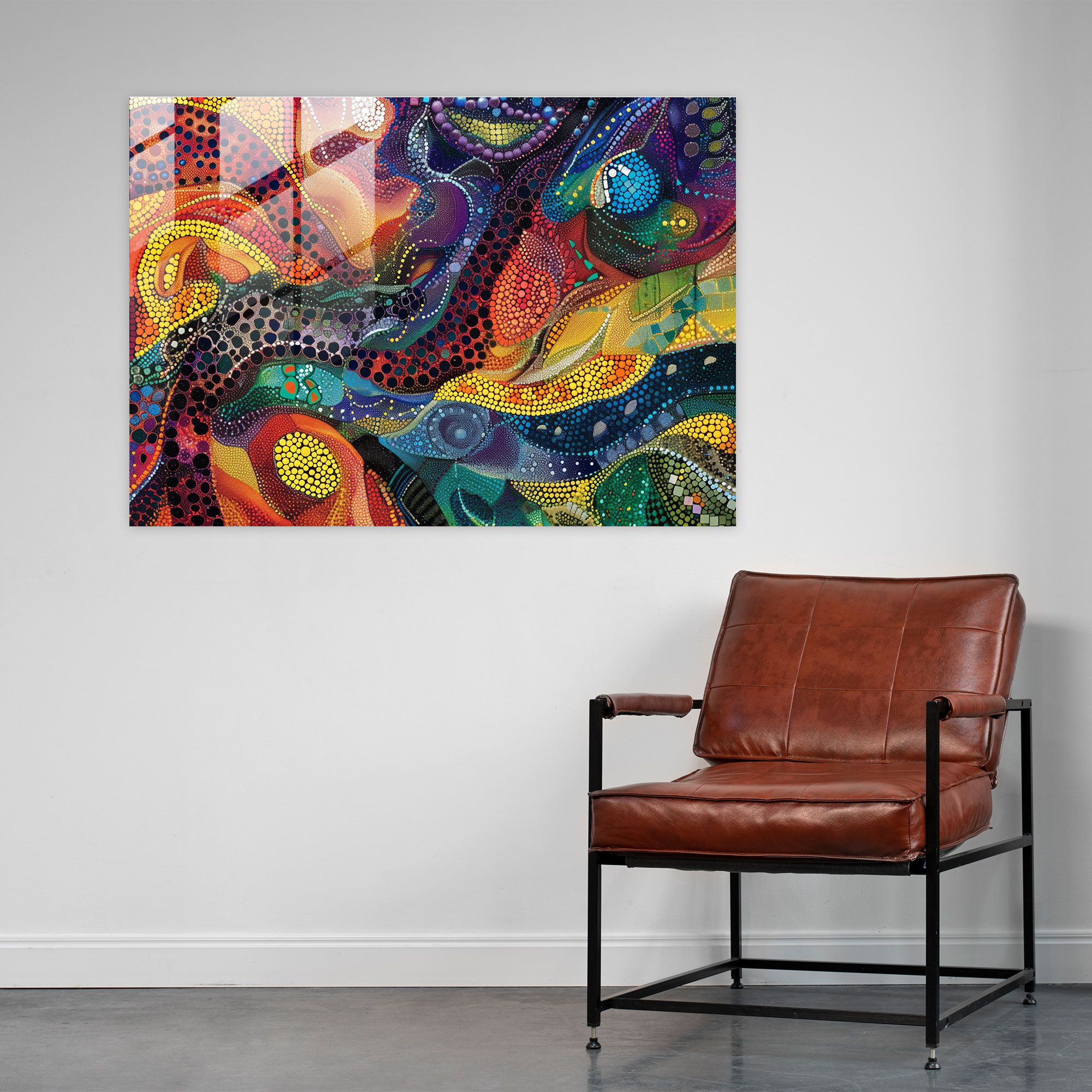 Mosaic Design Pointillism Modern Art - Pointillism, Pointillism, Home Decoration, Modern Art