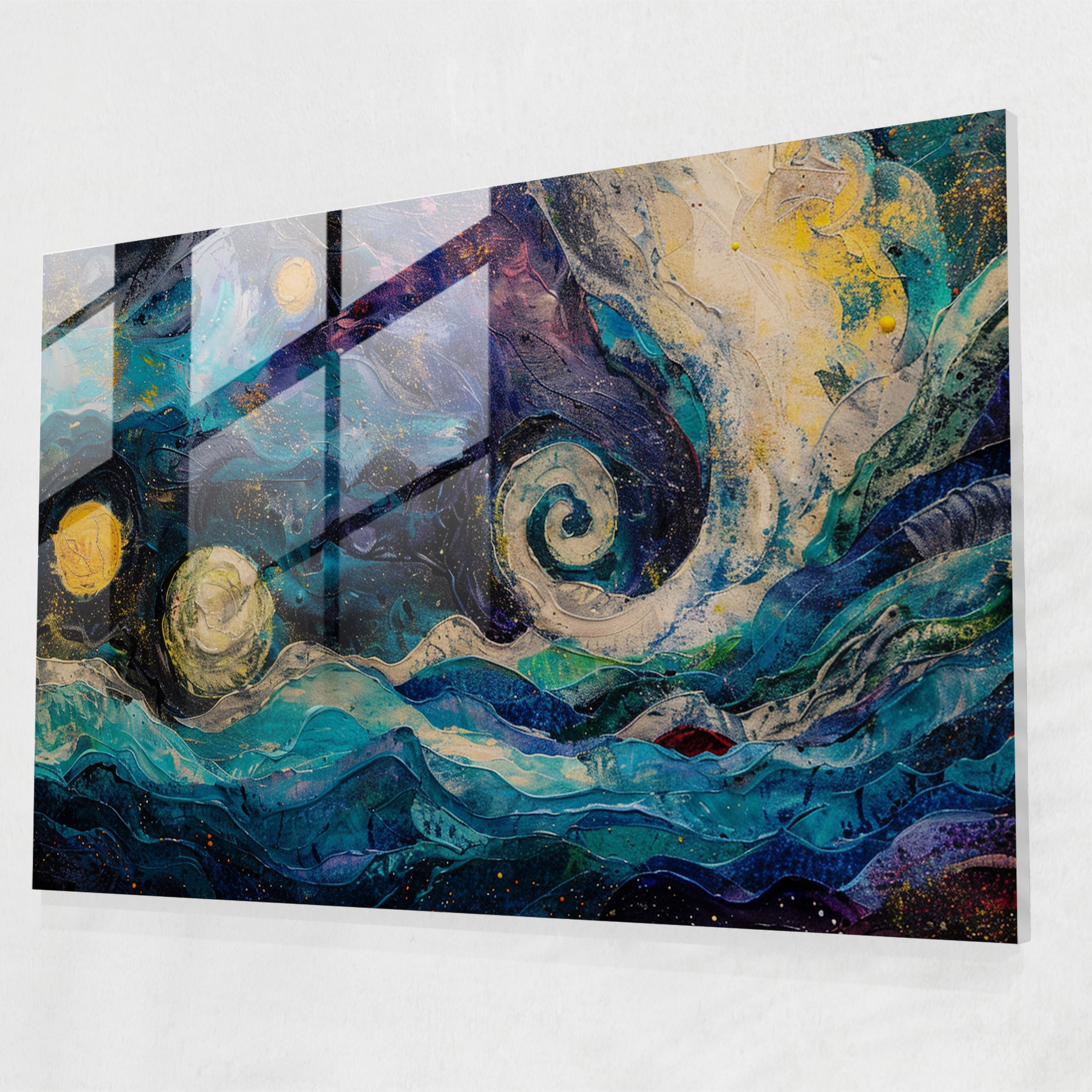 Starry Night Glass Print - Post-Impressionism, Glass Print, Post-Impressionism, Home Decoration