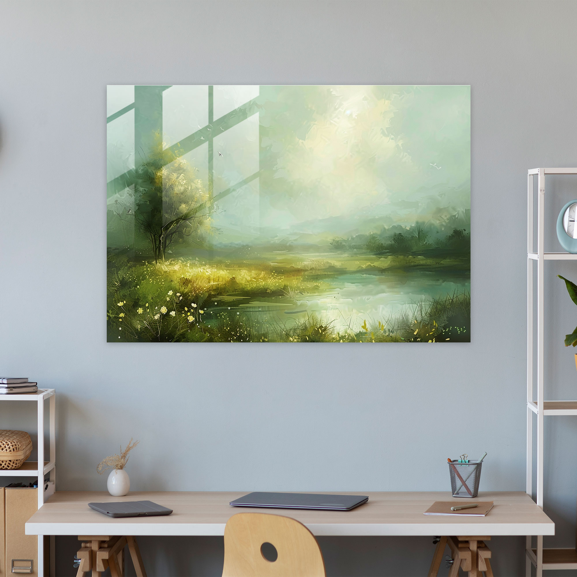 Post-Impressionism Landscape Glass Wall Art - Post-Impressionism, Modern Art, Glass Wall Art, Home Decoration
