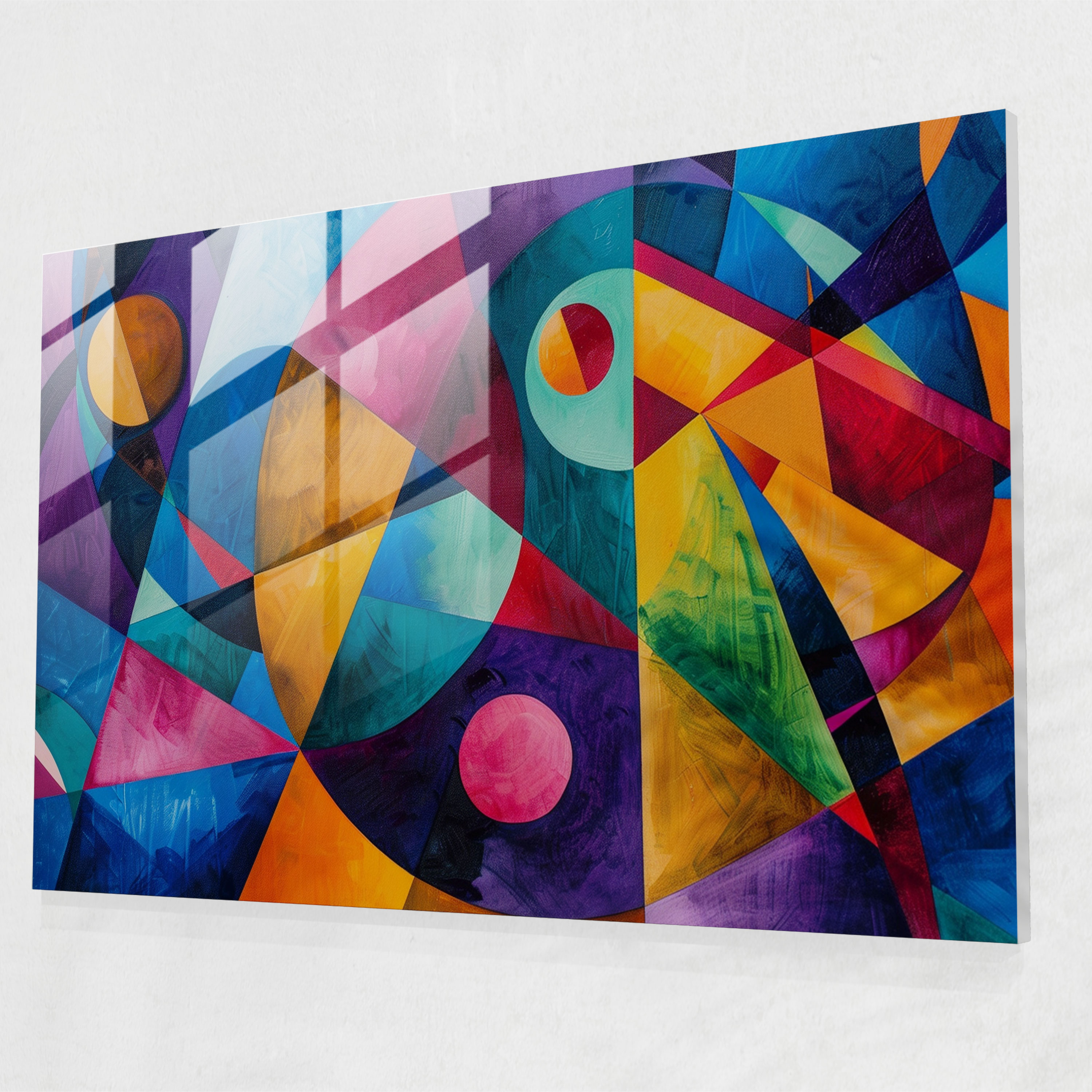 Post-Impressionism Geometric Glass Print - Post-Impressionism, Wall Decoration, Home Decoration, Glass Print