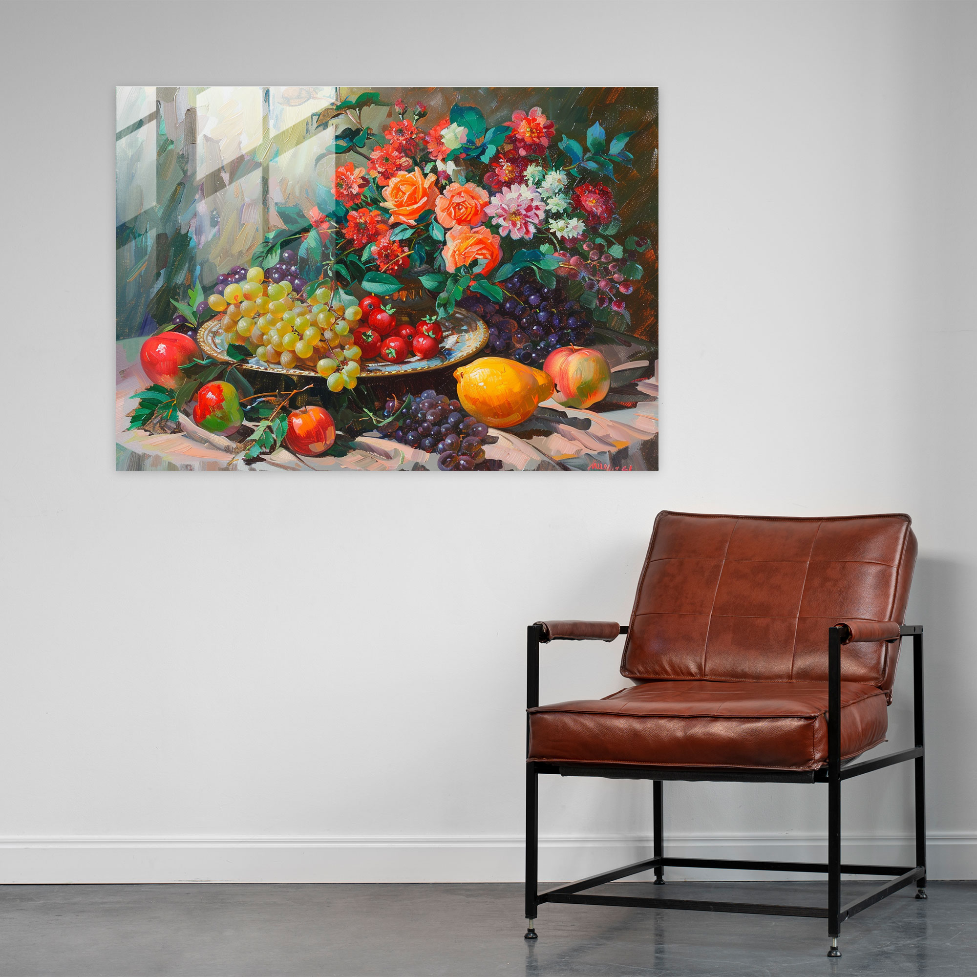 Post-Impressionism Still Life Glass Print - Post-Impressionism, Wall Decoration, Home Decoration, Modern Art