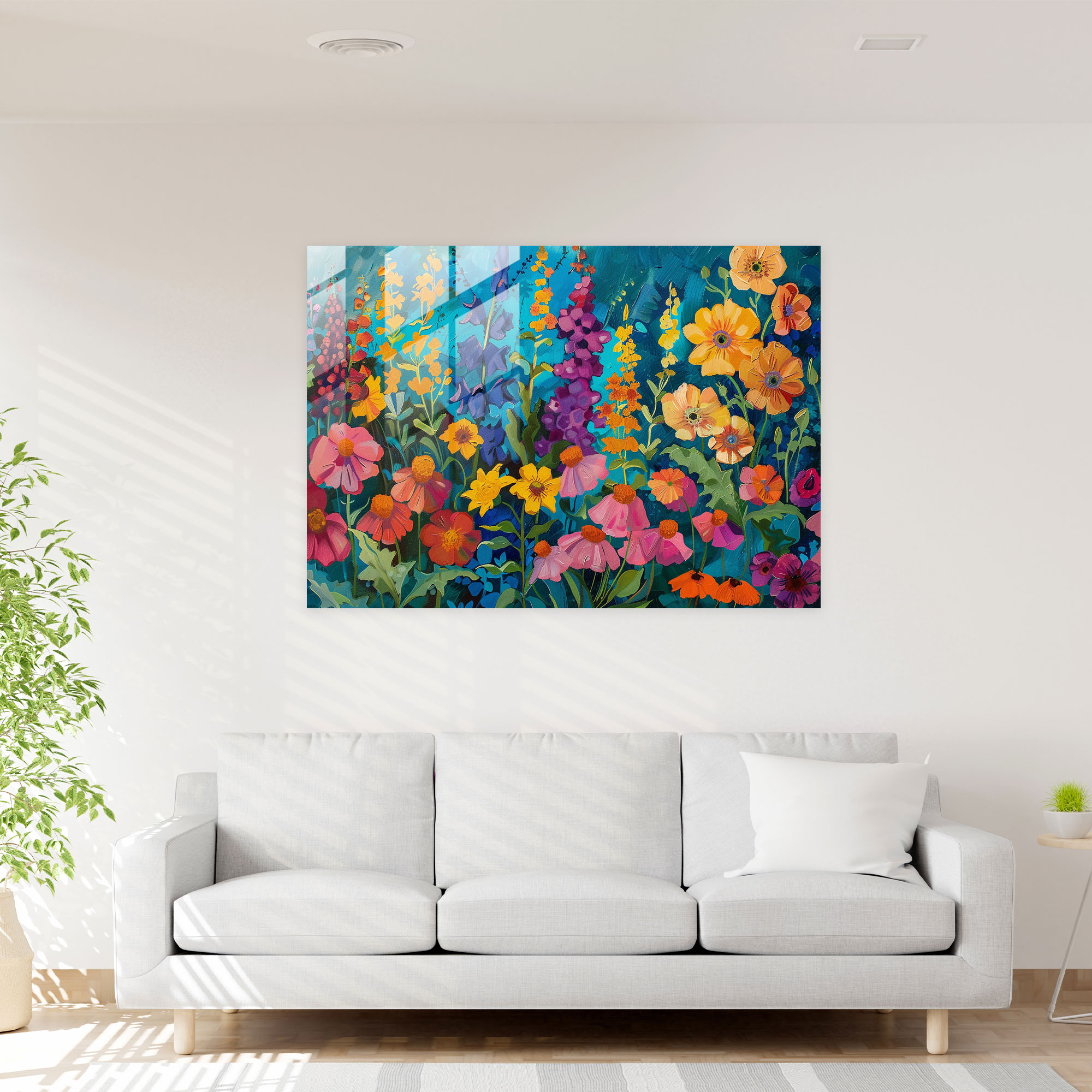 Post-Impressionism Garden Glass Wall Art - Post-Impressionism, Glass Art, Home Decoration, Modern Art