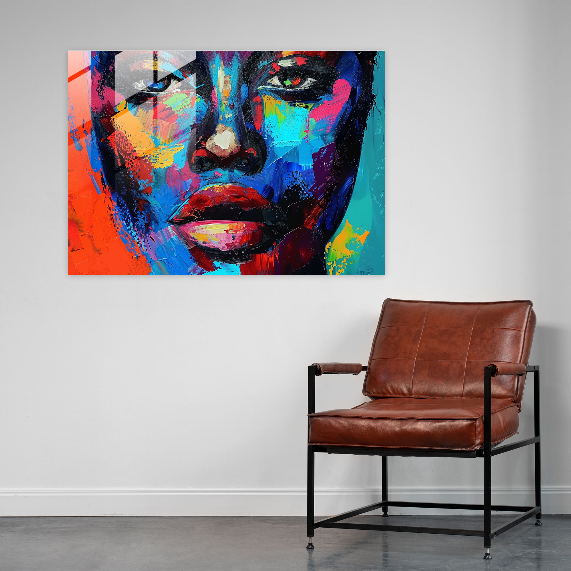 Post-Impressionism Portrait Glass Print - Post-Impressionism, Glass Print, Post-Impressionism, Wall Decoration