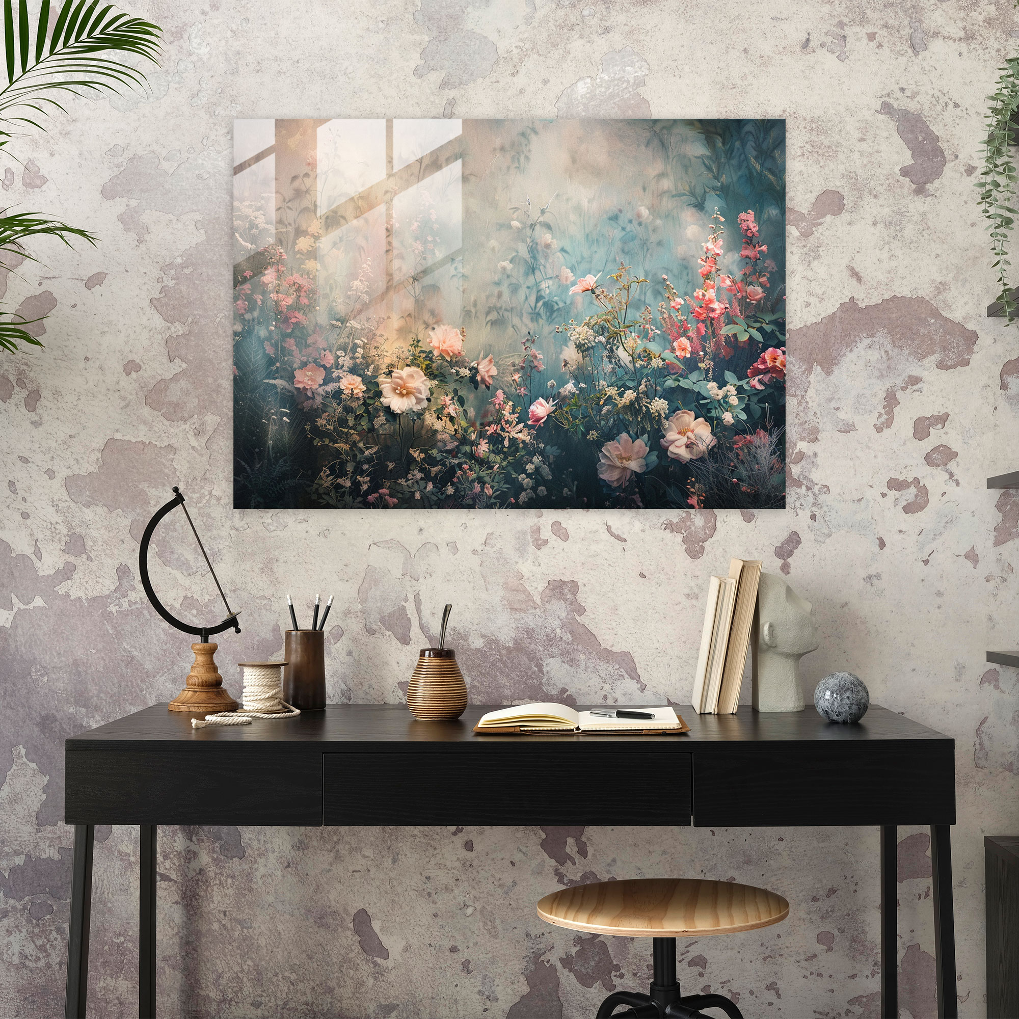 Dream Garden Glass Print - Post-Impressionism, Glass Print, Modern Art, Home Decoration