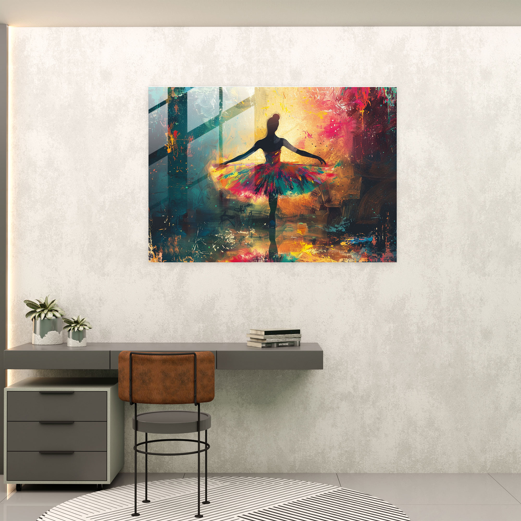 Ballet Dancer Glass Print - Post-Impressionism, Glass Wall Art, Glass Print, Wall Decoration