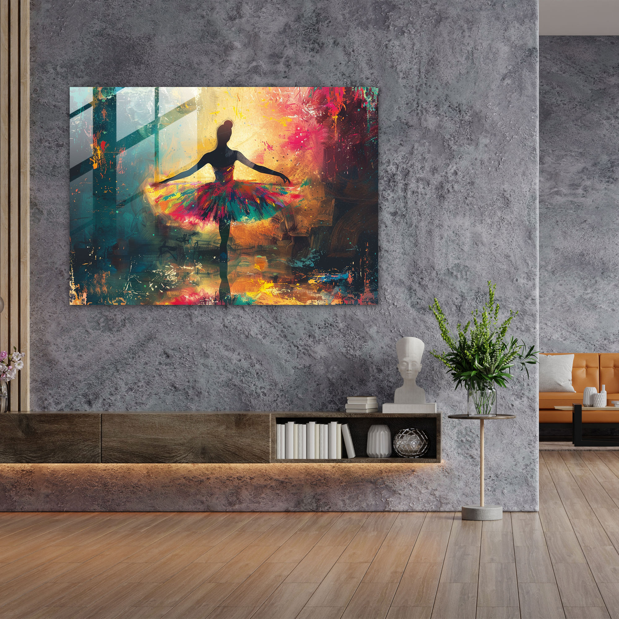 Ballet Dancer Glass Print - Post-Impressionism, Glass Wall Art, Glass Print, Wall Decoration